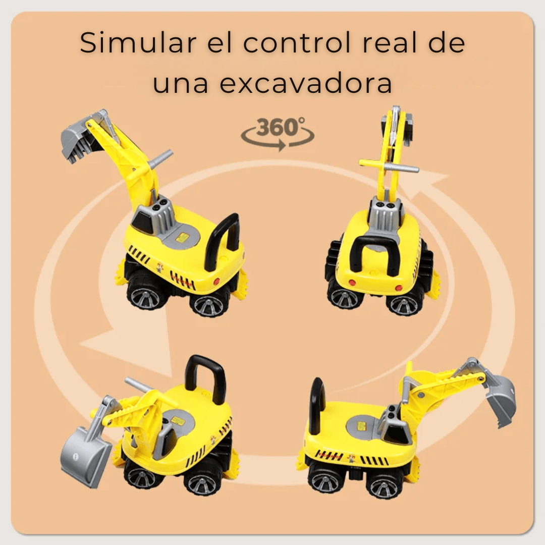 CORREPASILLO INFANTIL UTILÍSIMO AMARILLO ESTILO CAMIÓN EXCAVADORA NIÑO - 6