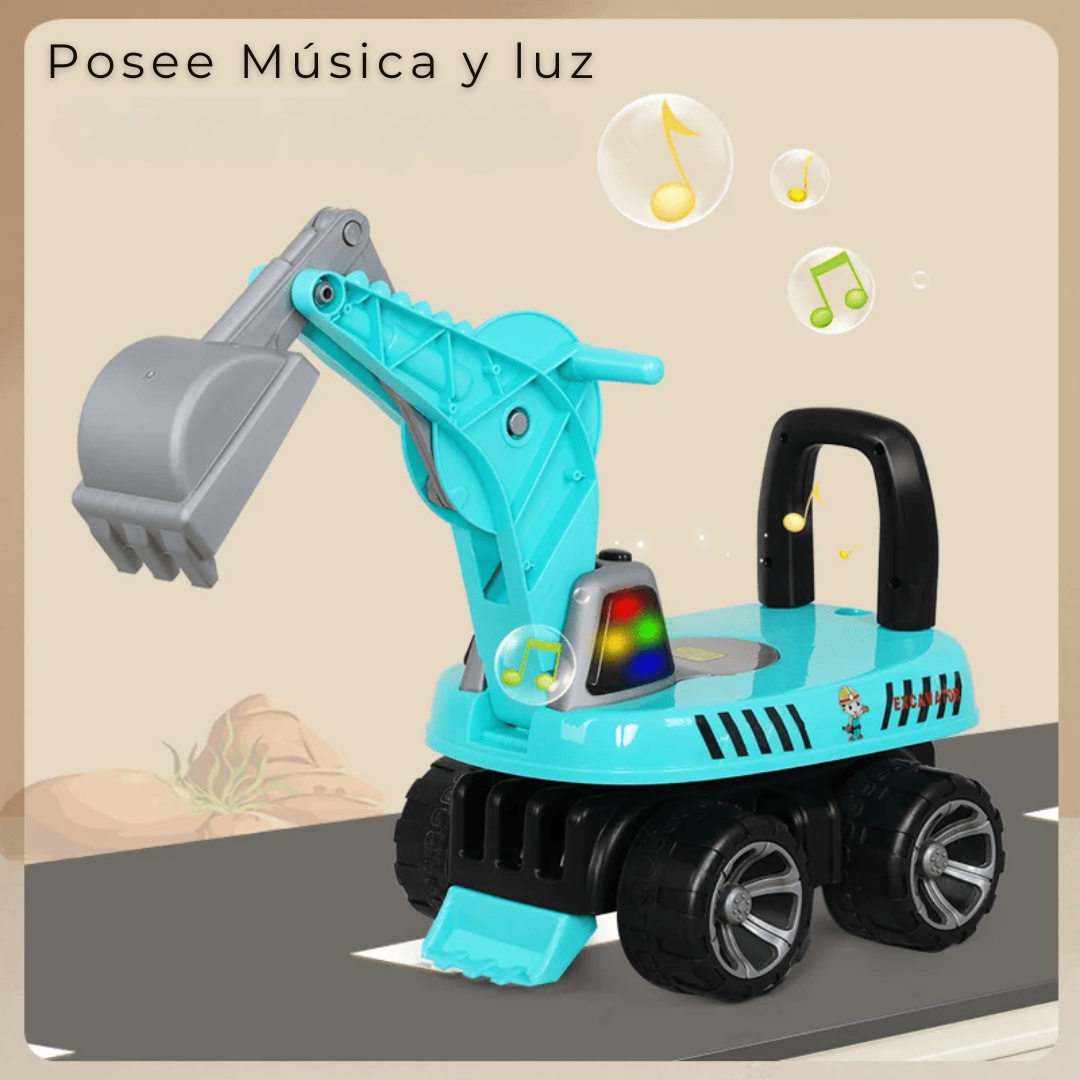 CORREPASILLO INFANTIL UTILÍSIMO AZUL ESTILO CAMIÓN EXCAVADORA NIÑO TURQUESA - 2