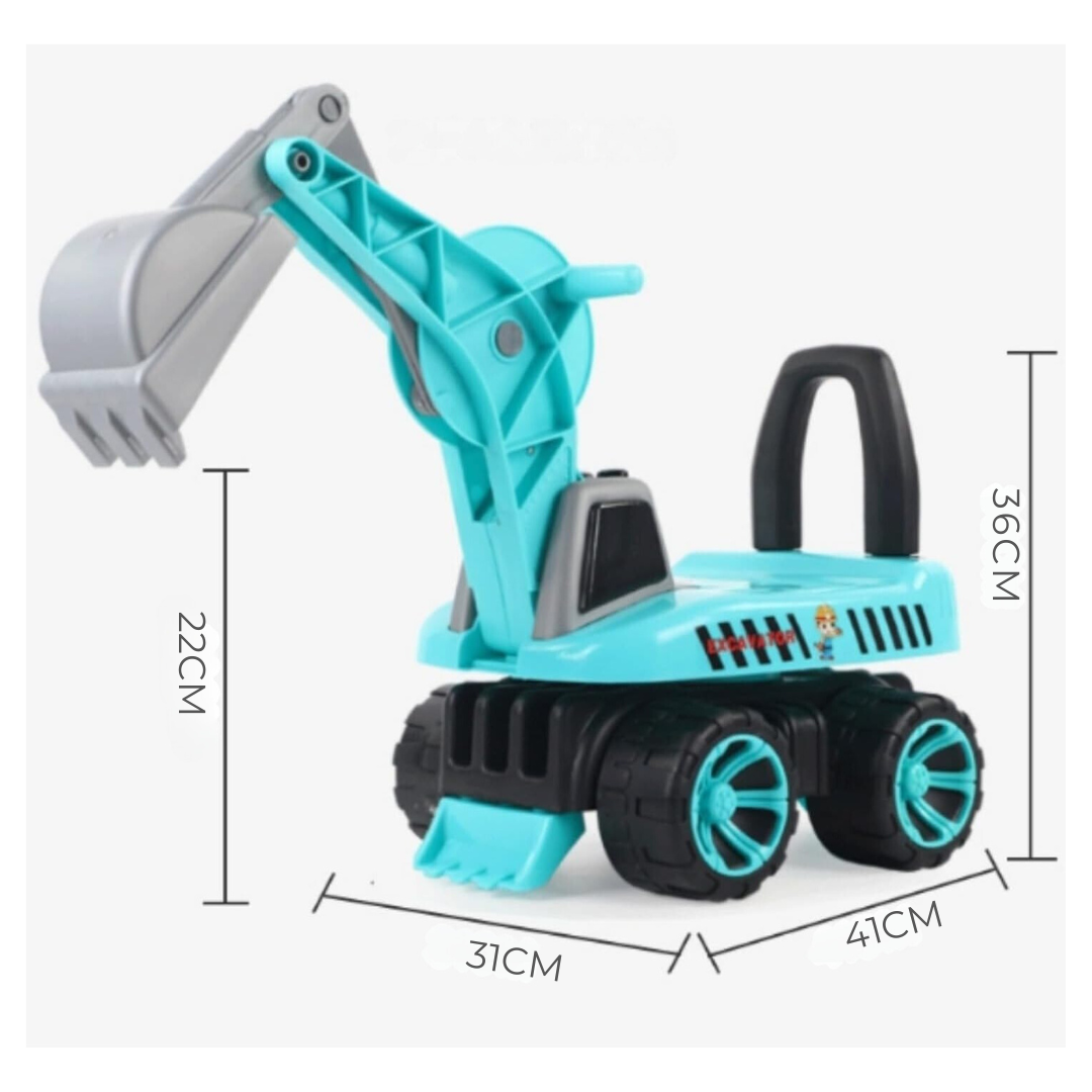 CORREPASILLO INFANTIL UTILÍSIMO AZUL ESTILO CAMIÓN EXCAVADORA NIÑO TURQUESA - 3
