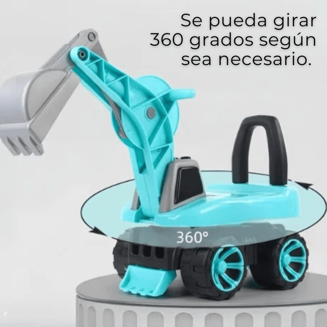 CORREPASILLO INFANTIL UTILÍSIMO AZUL ESTILO CAMIÓN EXCAVADORA NIÑO TURQUESA - 4