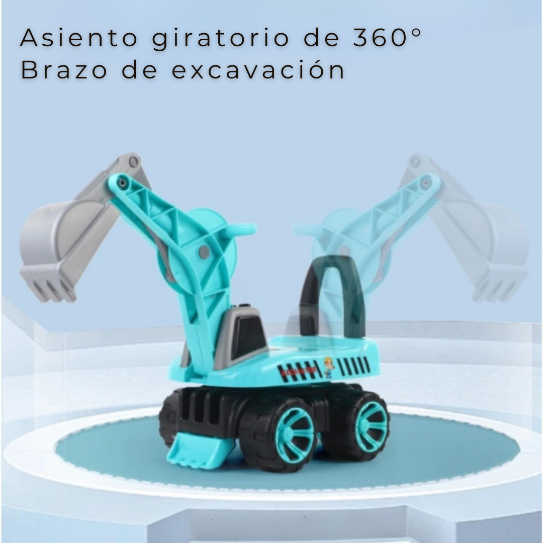 CORREPASILLO INFANTIL UTILÍSIMO AZUL ESTILO CAMIÓN EXCAVADORA NIÑO TURQUESA - 5