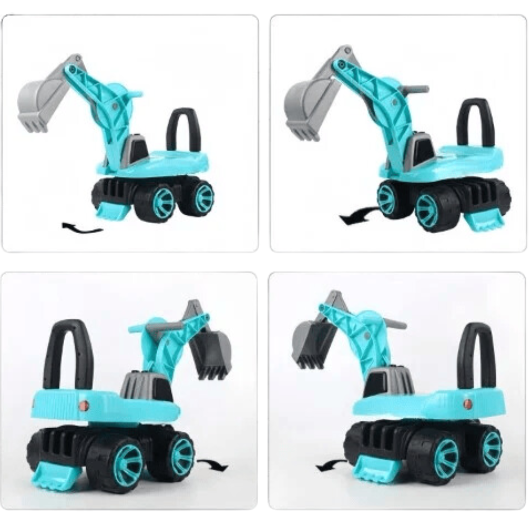 CORREPASILLO INFANTIL UTILÍSIMO AZUL ESTILO CAMIÓN EXCAVADORA NIÑO TURQUESA - 6