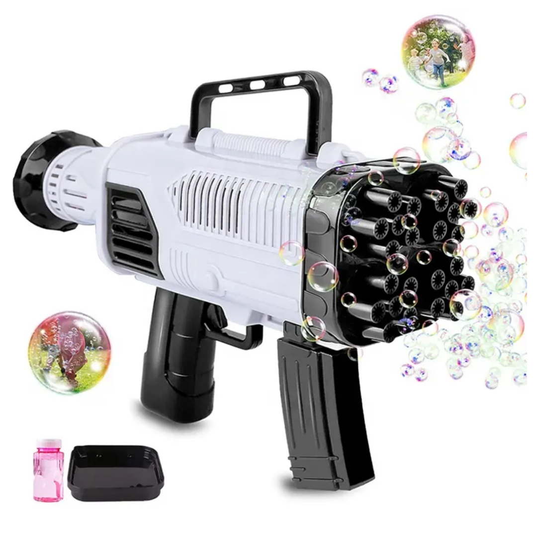PISTOLA BURBUJA UTILÍSIMO 44 AGUJEROS ELÉCTRICA MANUAL JUGUETE NIÑO - 7