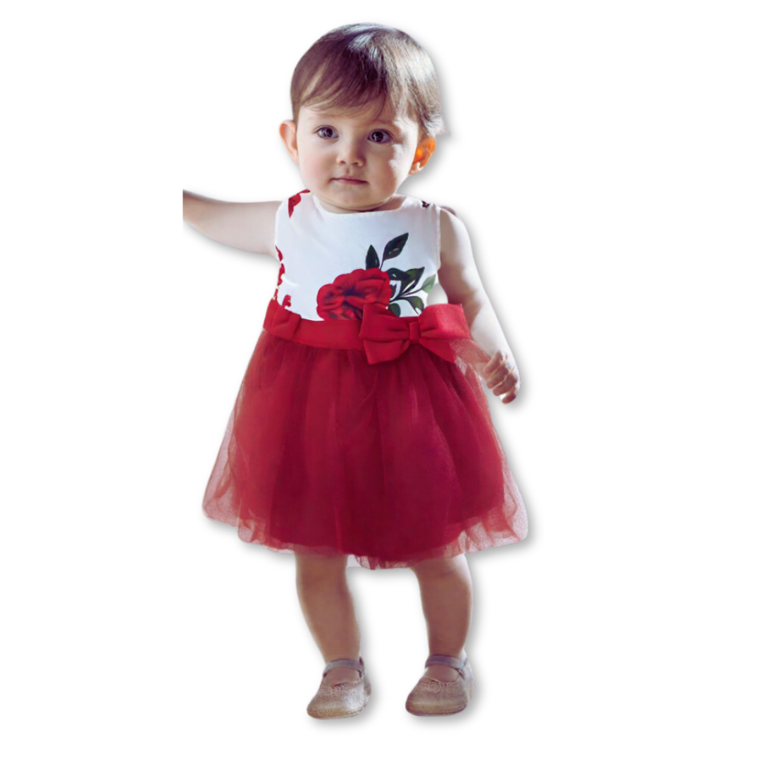 VESTIDO FLOREADO SIN MANGAS BEBÉ NIÑA 6 A 36 MESES - 1