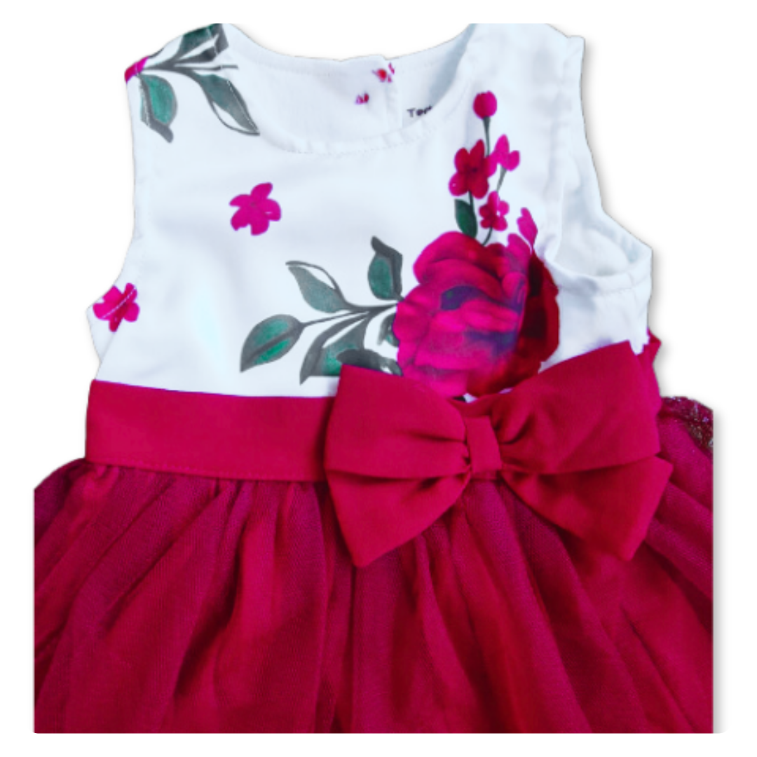 VESTIDO FLOREADO SIN MANGAS BEBÉ NIÑA 6 A 36 MESES - 2