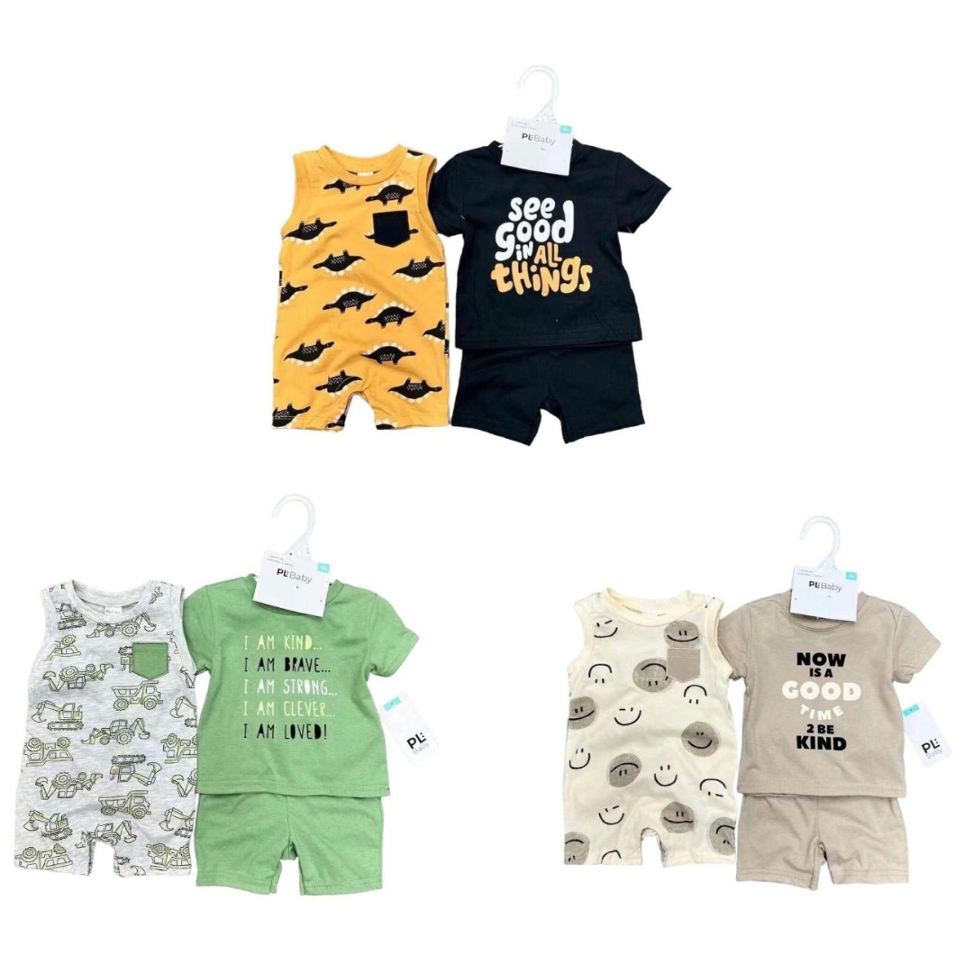 SET DE CONJUNTO Y ENTERITO PARA BEBÉS NIÑOS JUMP KIDS - 1