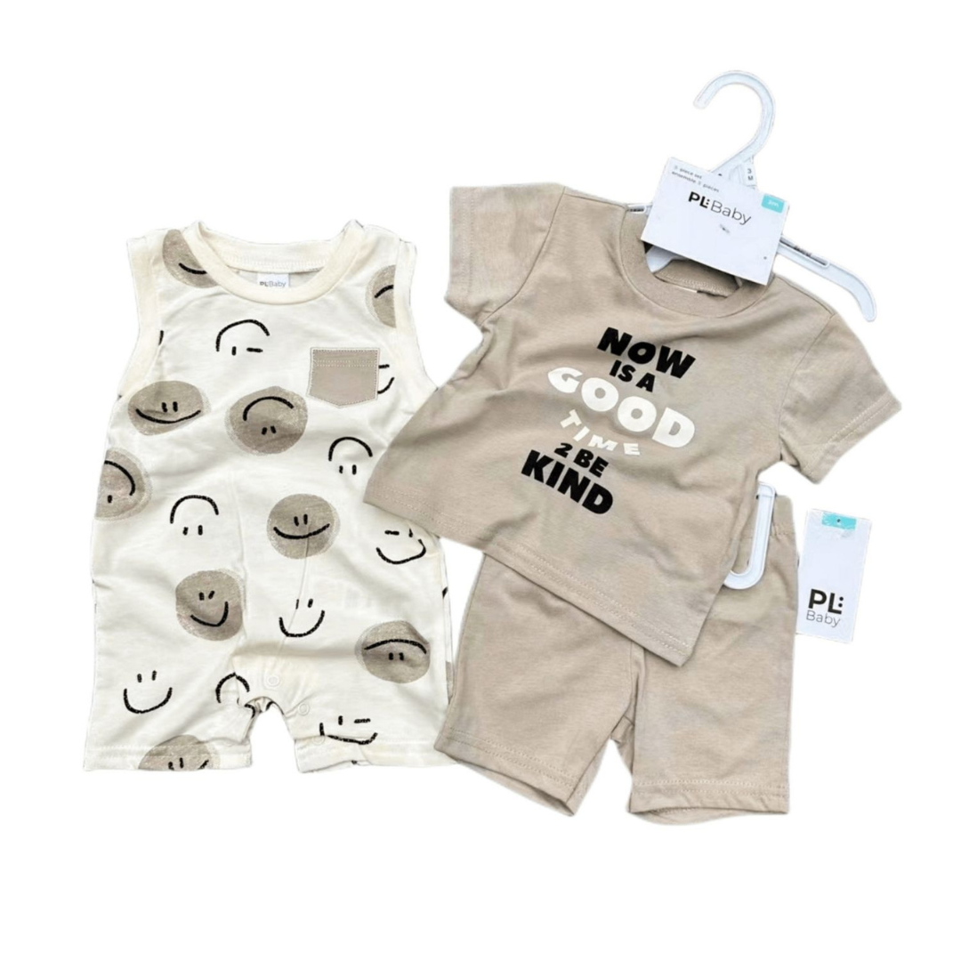 SET DE CONJUNTO Y ENTERITO PARA BEBÉS NIÑOS JUMP KIDS - 4