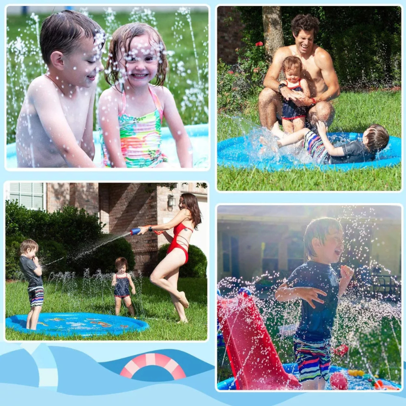 ALFOMBRA INFLABLE NEW LINE TIPO FUENTE PISCINA NIÑO PEQUEÑA - 8