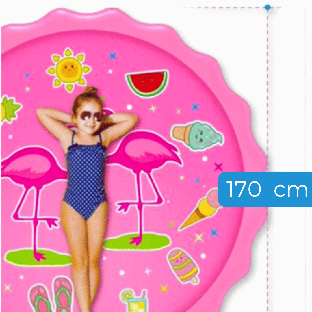 ALFOMBRA INFLABLE NEW LINE TIPO FUENTE PISCINA NIÑO NIÑA GRANDE - 3