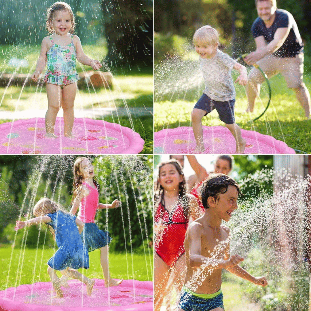 ALFOMBRA INFLABLE NEW LINE TIPO FUENTE PISCINA NIÑO NIÑA GRANDE - 6