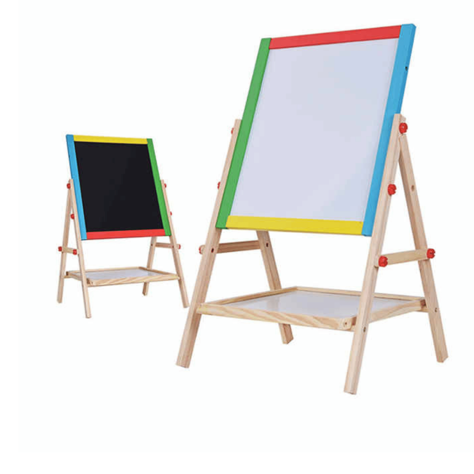 PIZARRA DOBLE CARA TIZA Y PLUMON ACRILICA MADERA MAGNETICA NIÑOS - 7