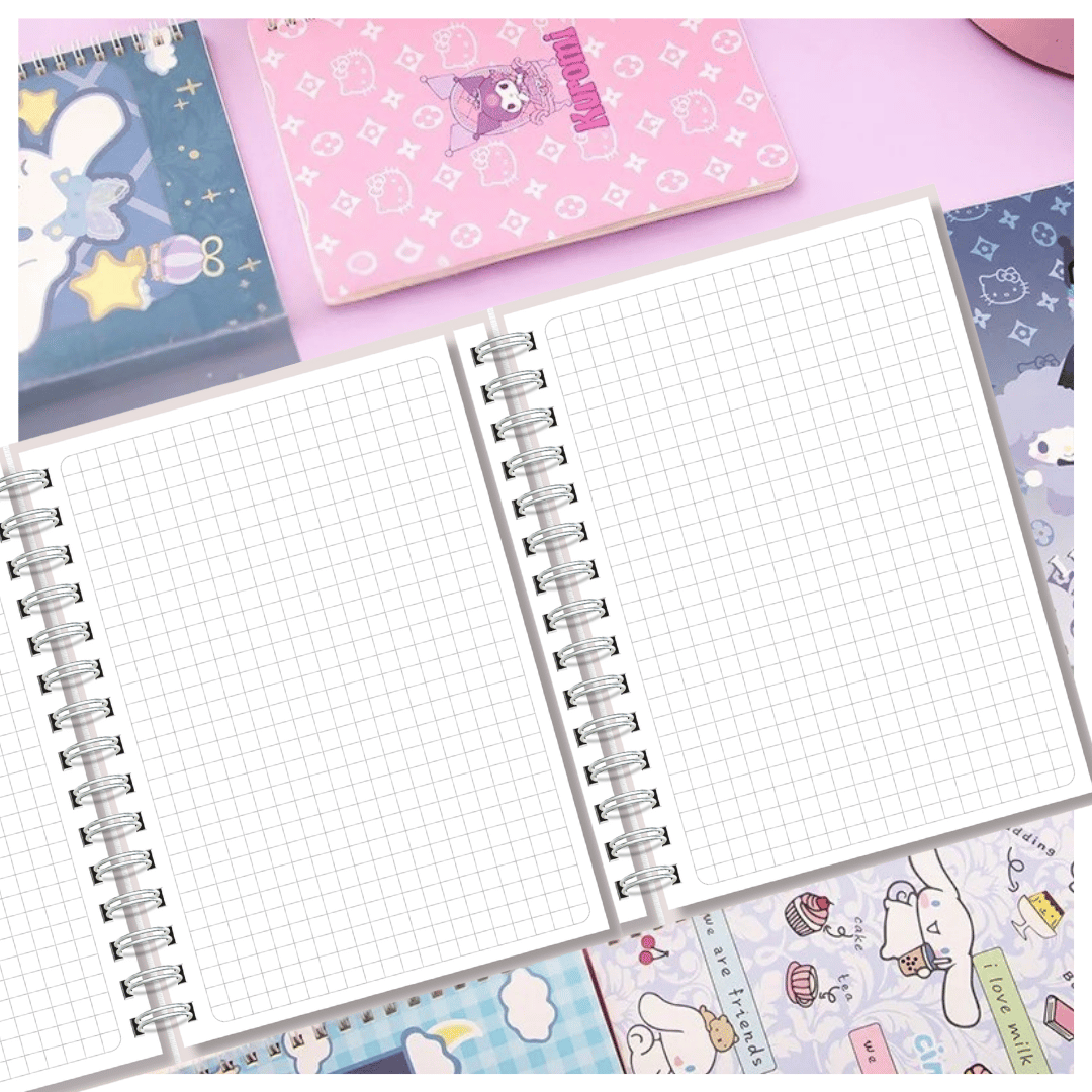 PACK 5 CUADERNOS UNIVERSITARIOS UTILÍSIMO 100 HOJAS KUROMI PRO ARTE DISEÑOS SURTIDOS - 3