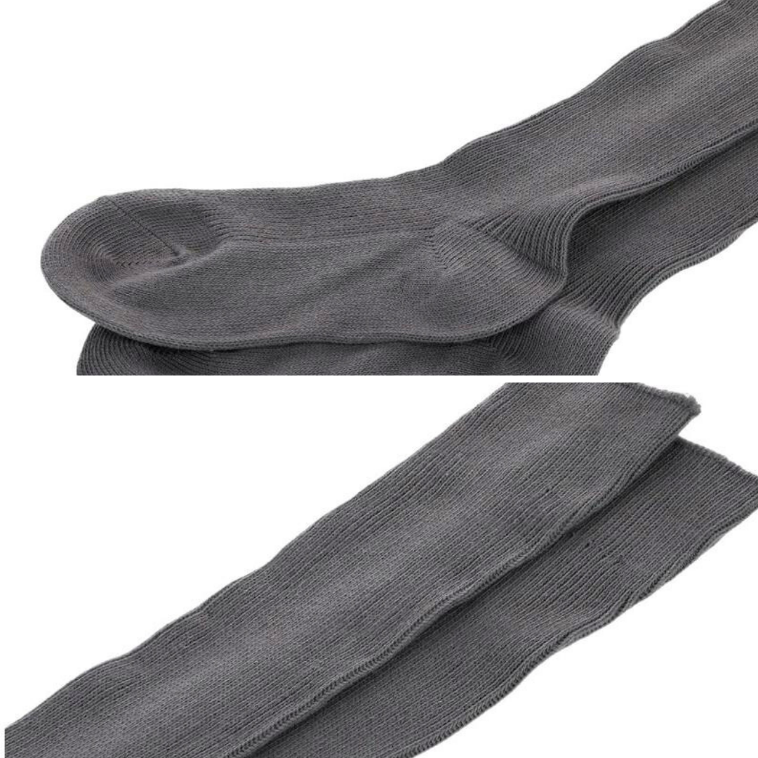 CALCETINES BAMBÚ NIÑA UTILÍSIMO GRIS ESCOLAR LARGO 1 UNIDAD MAS CLOTING - 4