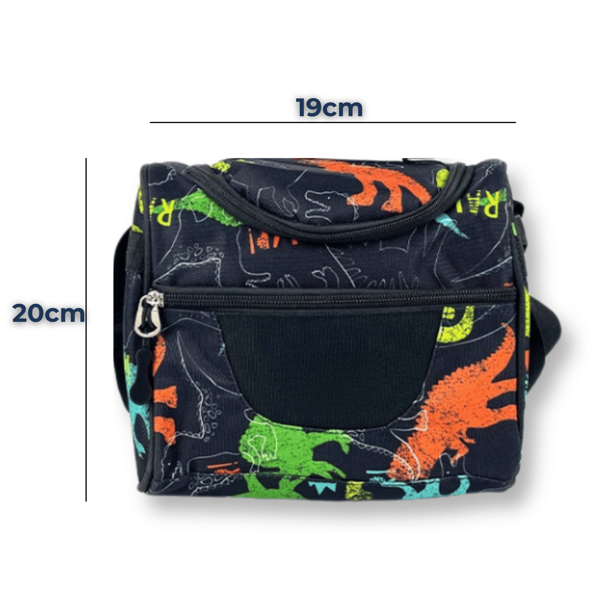 MOCHILA CON LONCHERA Y ESTUCHE 45CM ESCOLAR NIÑO GRAY DINOSAUR - 3