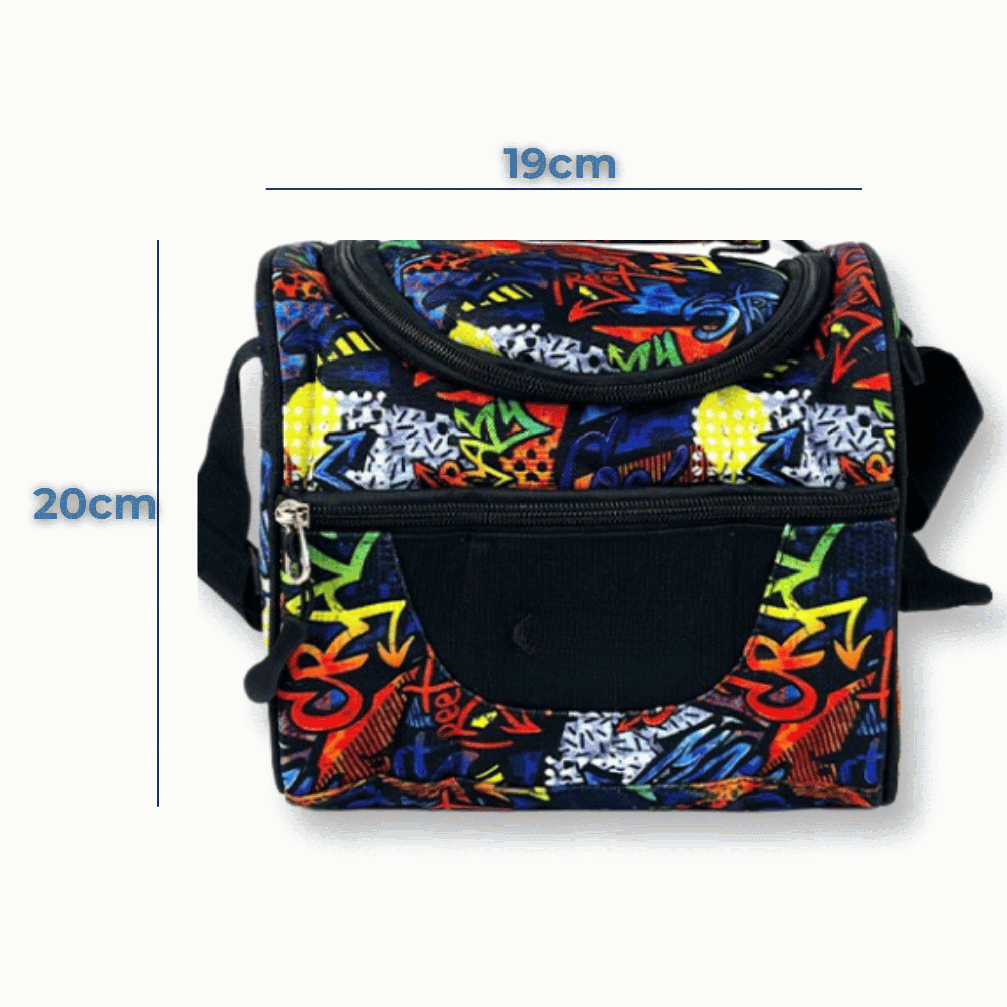 MOCHILA CON LONCHERA Y ESTUCHE 45CM ESCOLAR NIÑO BLUE DINOSAUR - 3