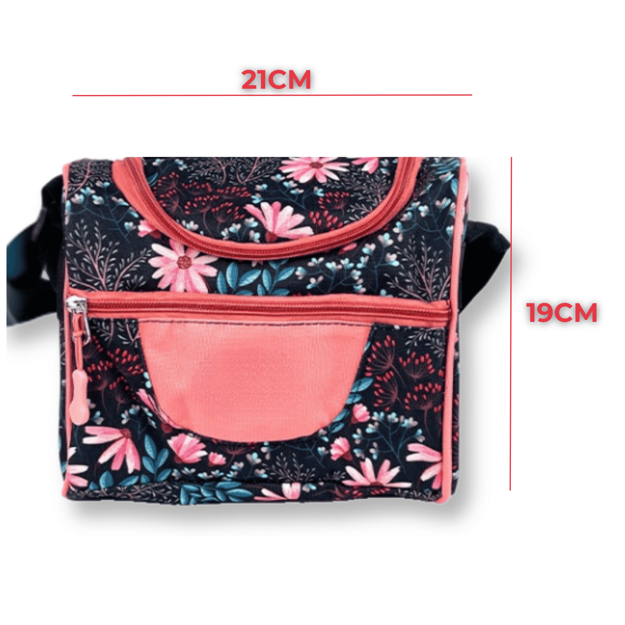 MOCHILA CON LONCHERA Y ESTUCHE 45CM ESTAMPADO VARIADOS NIÑA FLOWERS - 3