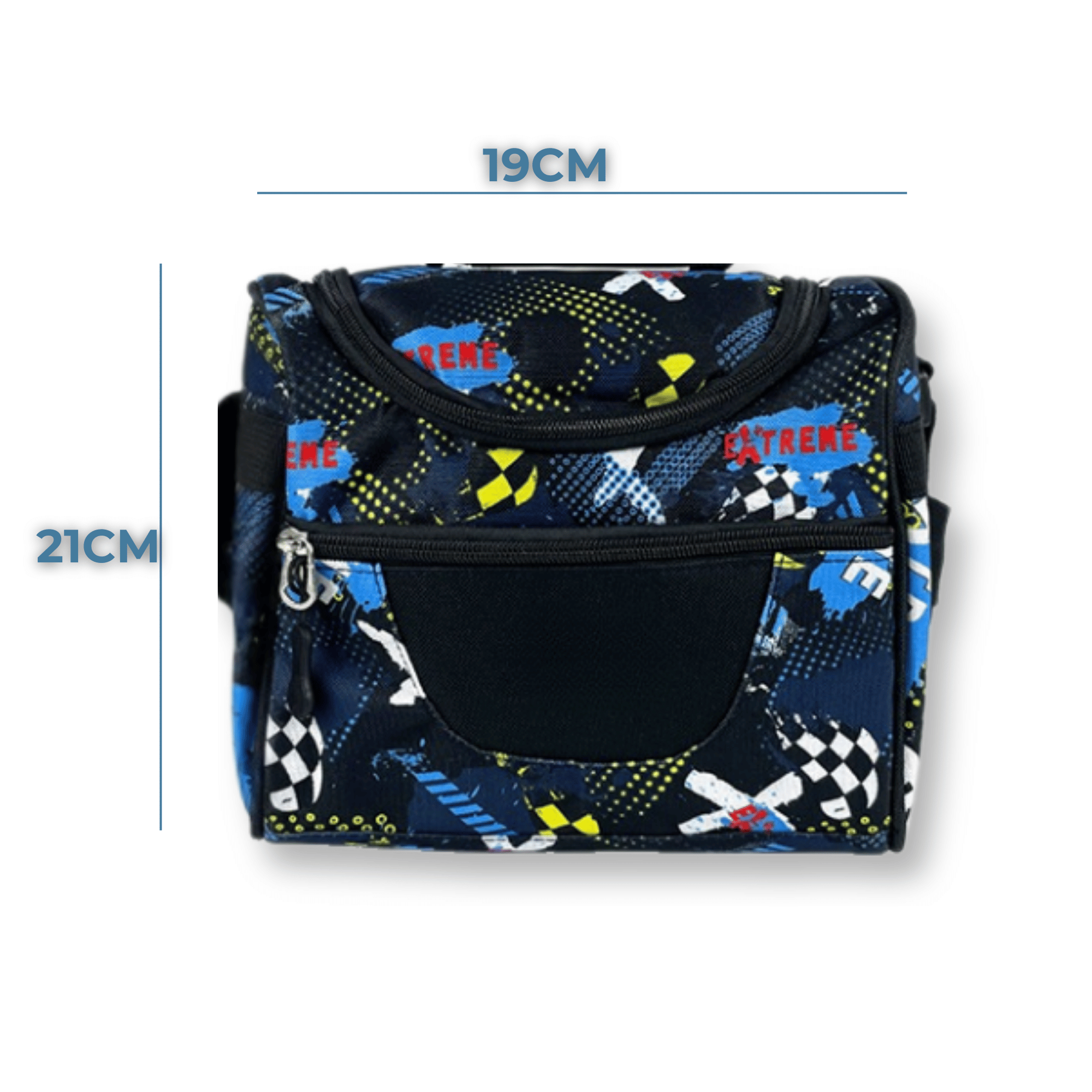 MOCHILA CON LONCHERA Y ESTUCHE 45CM ESTAMPADO FULL COLOR NIÑO CROSS - 3