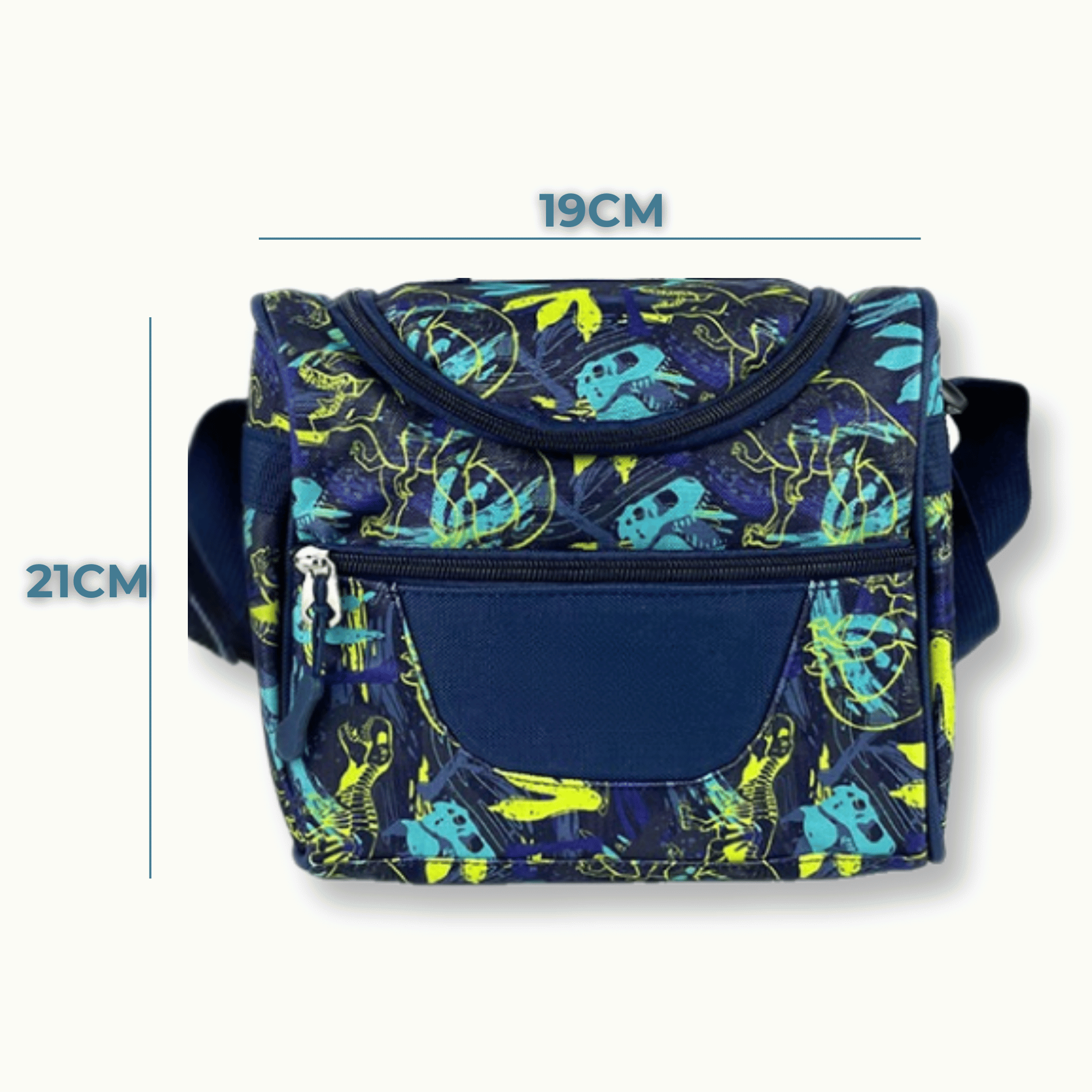 MOCHILA CON LONCHERA Y ESTUCHE 45CM ESTAMPADO FULL COLOR NIÑO DINOSAUR TRACKS - 3