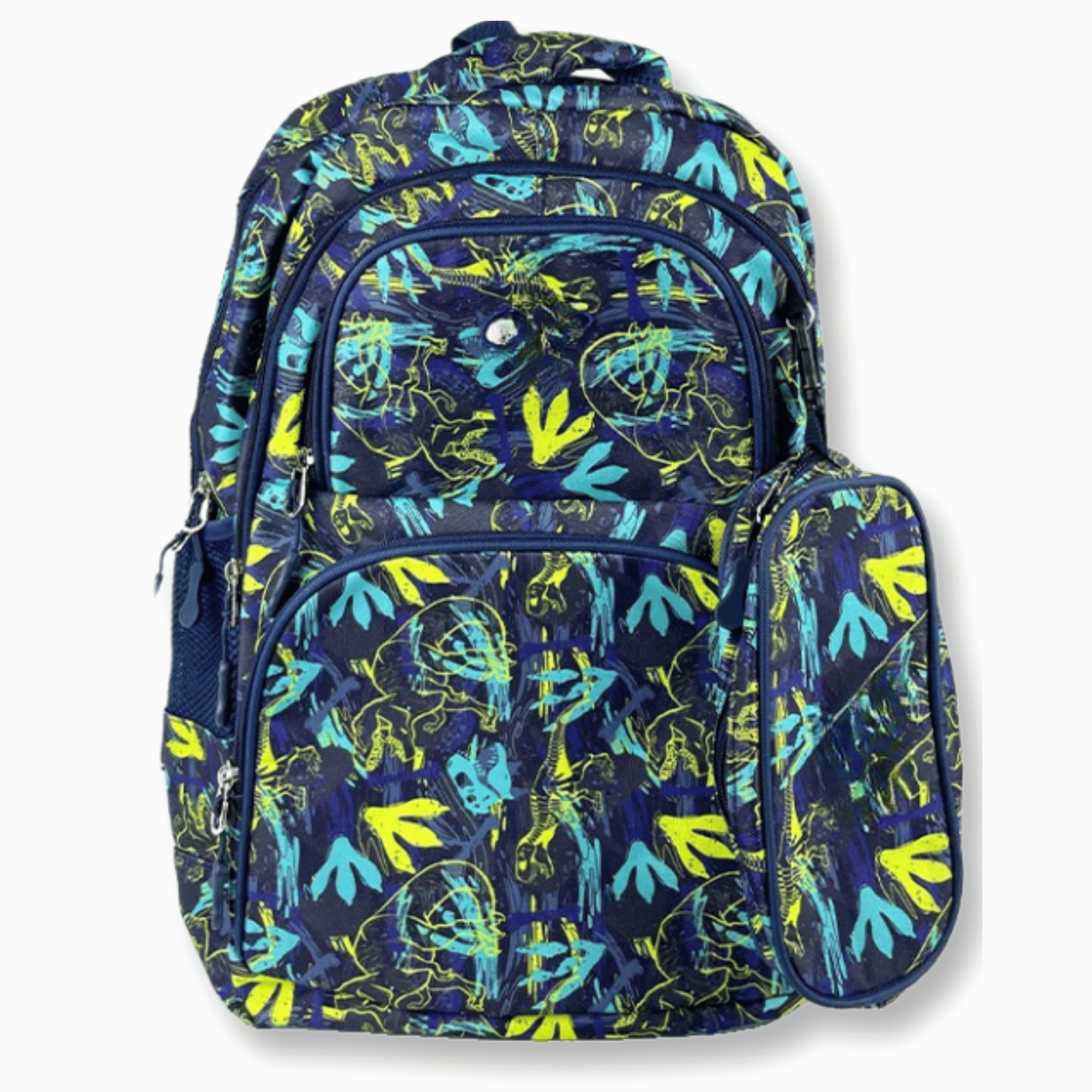 MOCHILA CON LONCHERA Y ESTUCHE 45CM ESTAMPADO FULL COLOR NIÑO DINOSAUR TRACKS - 4