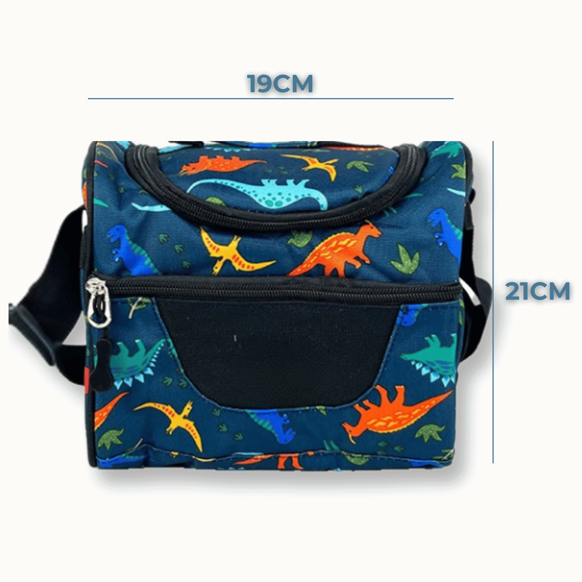 MOCHILA CON LONCHERA Y ESTUCHE 45CM ESTAMPADO FULL COLOR NIÑO DINOSAURS - 3