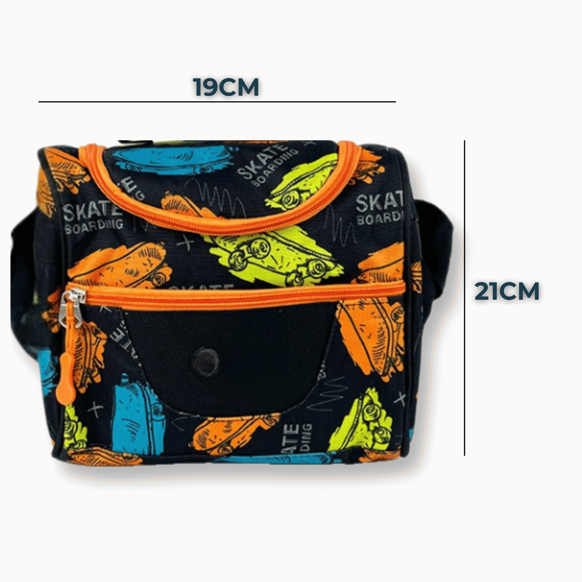 MOCHILA CON LONCHERA Y ESTUCHE 45CM ESTAMPADO FULL COLOR NIÑO FULL COLOR SKATEBOARDS - 3