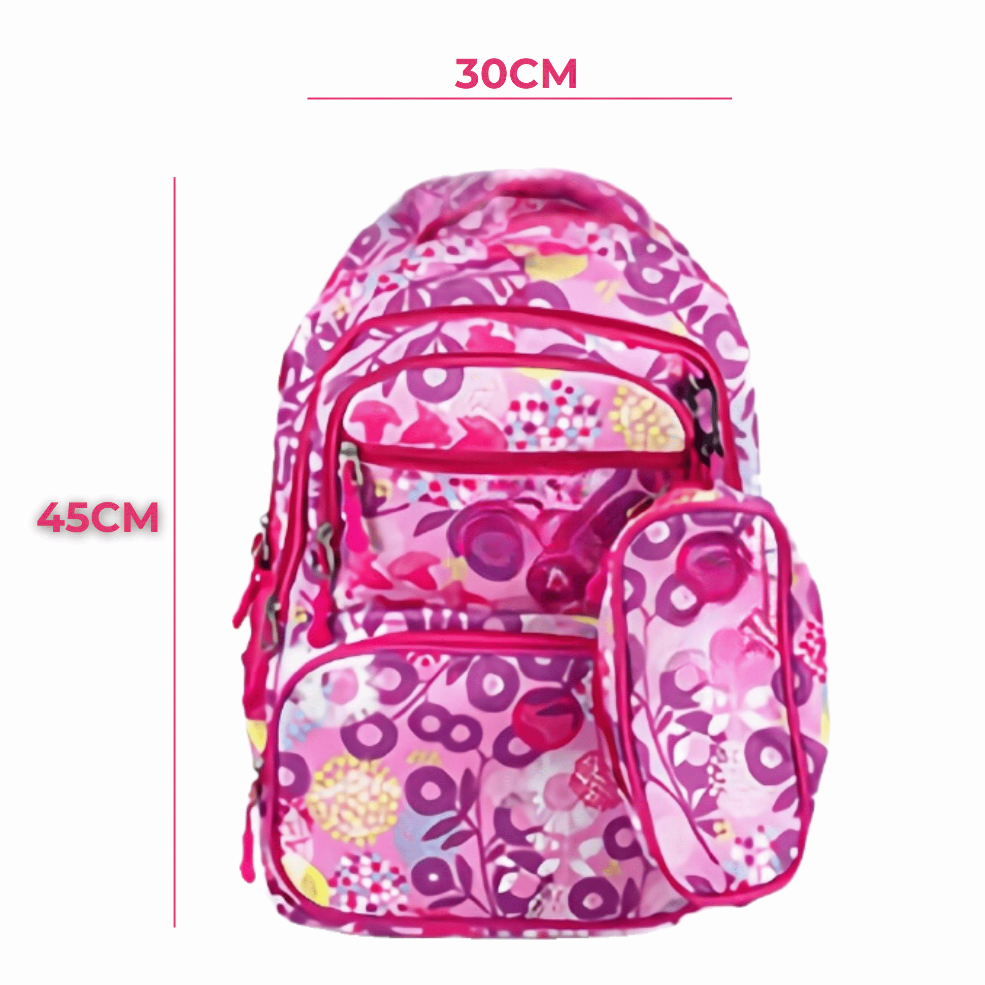 MOCHILA CON LONCHERA Y ESTUCHE 45CM DISEÑOS VARIADOS NIÑA STARS IN PINK - 2