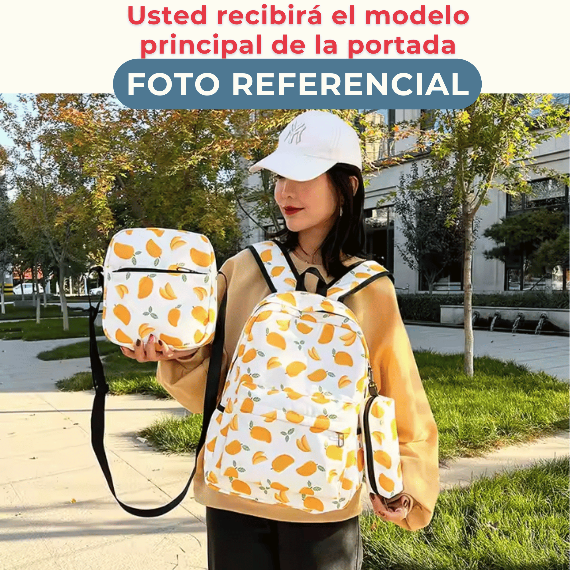 PACK MOCHILA LONCHERA ESTUCHE 43CM JUVENIL Y ESCOLAR ELEPHANT - 5