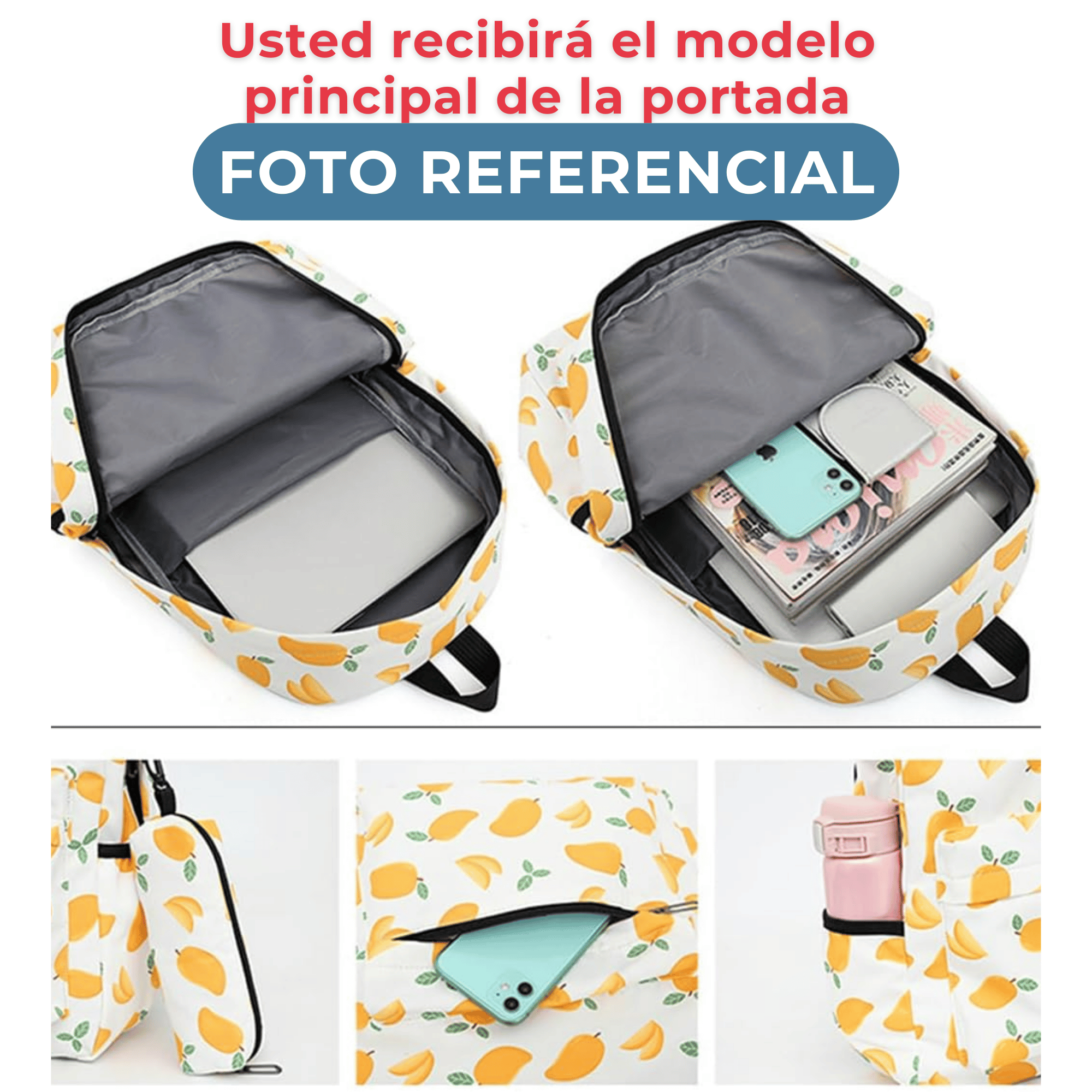 PACK MOCHILA LONCHERA ESTUCHE 43CM JUVENIL Y ESCOLAR CUTE OWLS - 4