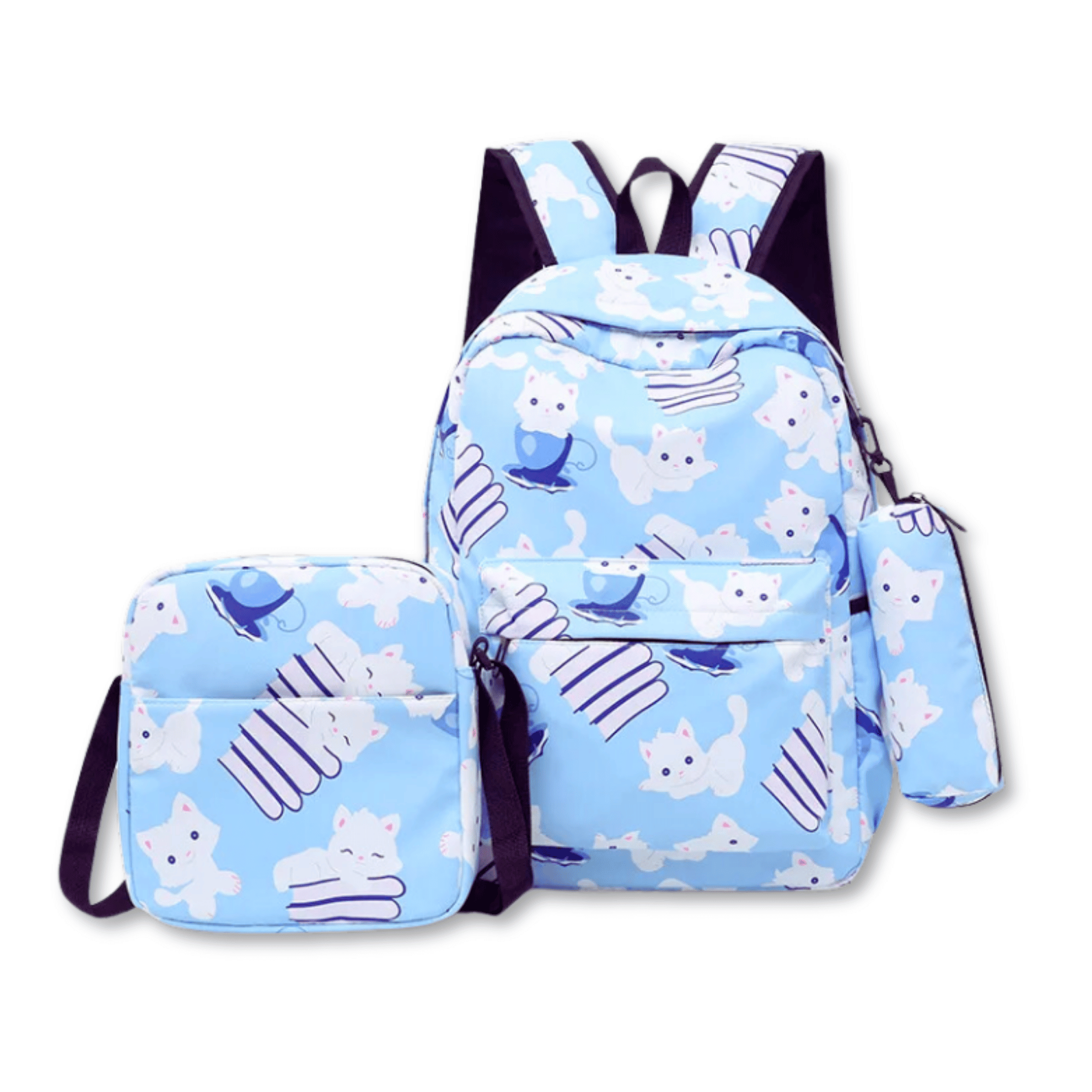 PACK MOCHILA LONCHERA ESTUCHE 43CM JUVENIL Y ESCOLAR CAT - 1
