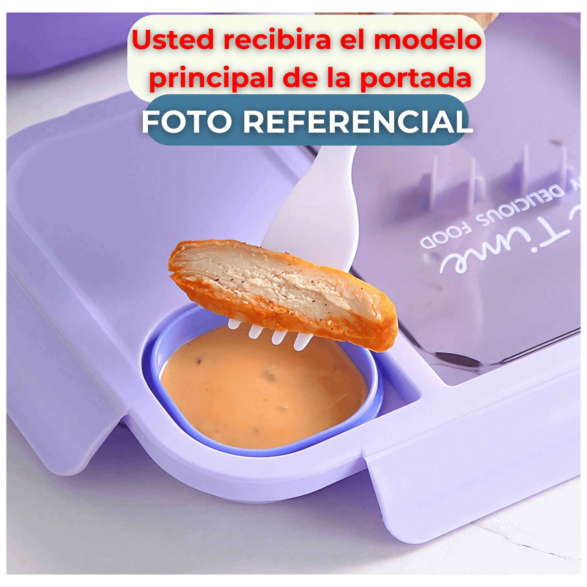 FIAMBRERA BENTO CONTENEDOR DE 1450 ML TÁPER HERMÉTICO + CUBIERTOS PLÁSTICO GREEN - 6