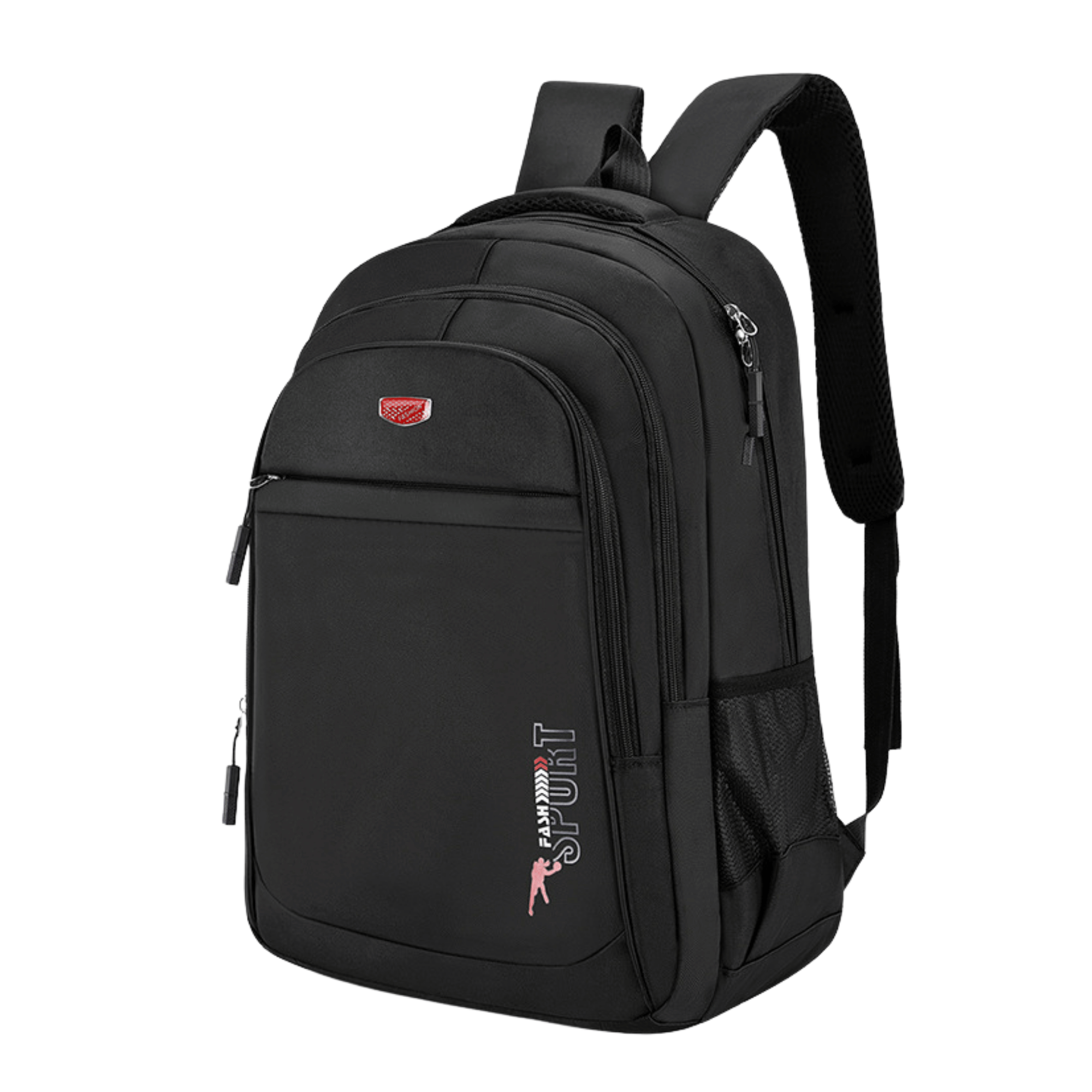 MOCHILA ESCOLAR JUVENIL Y UNIVERSITARIO 50CM DISEÑO MULTIFUNCIONAL RED - 1
