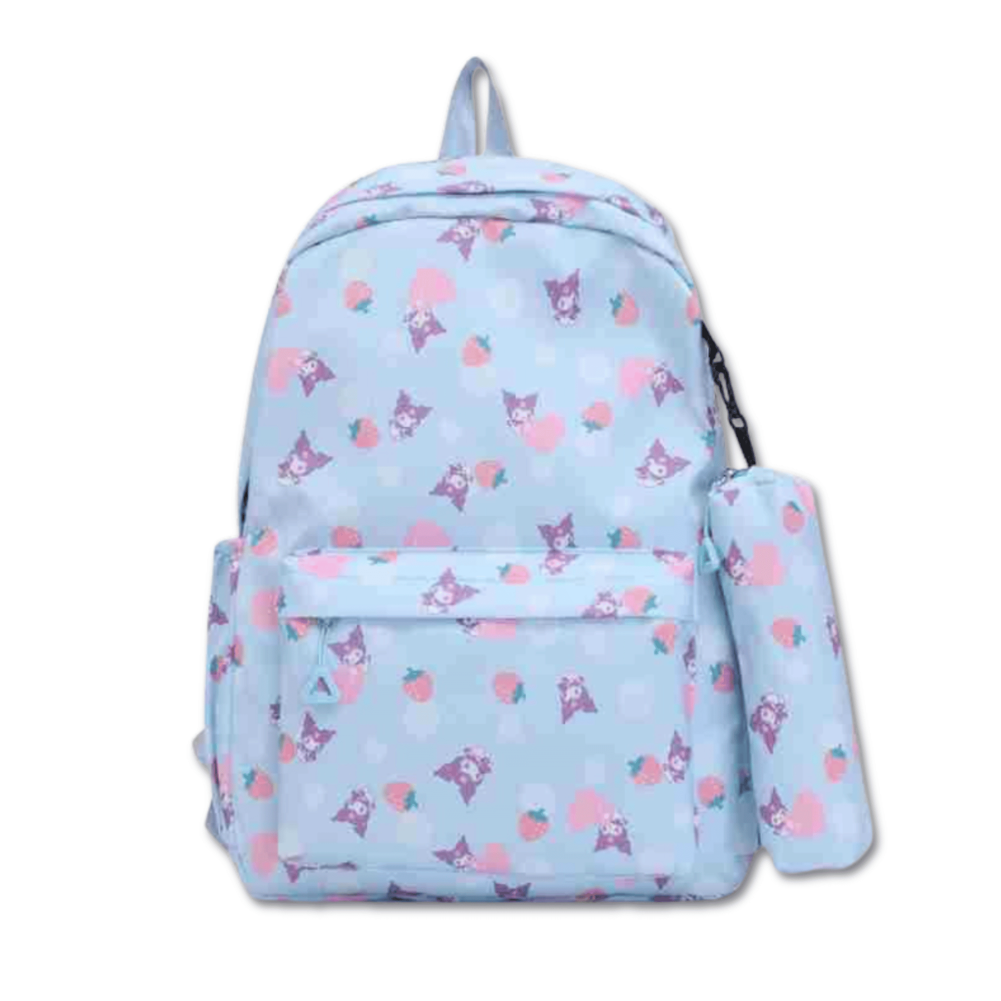 MOCHILA KUROMI ESCOLAR 44CM SANRIO ESTILO KAWAII SKY BLUE - 1