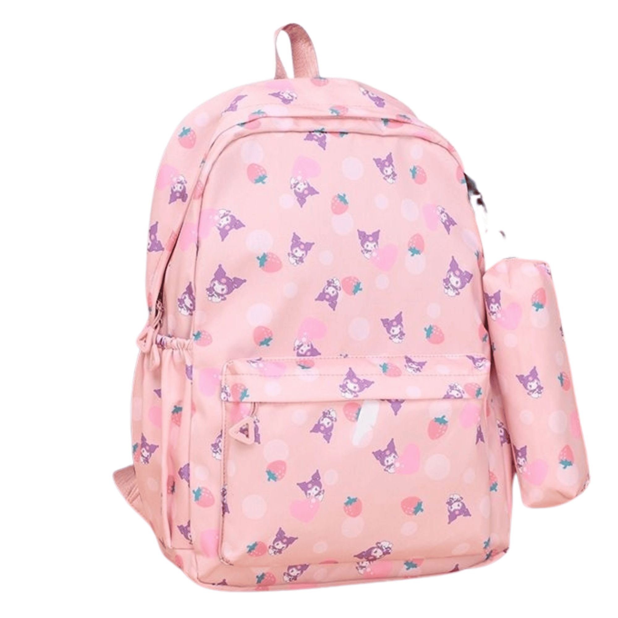 MOCHILA KUROMI ESCOLAR 44CM SANRIO ESTILO KAWAII PINK - 1