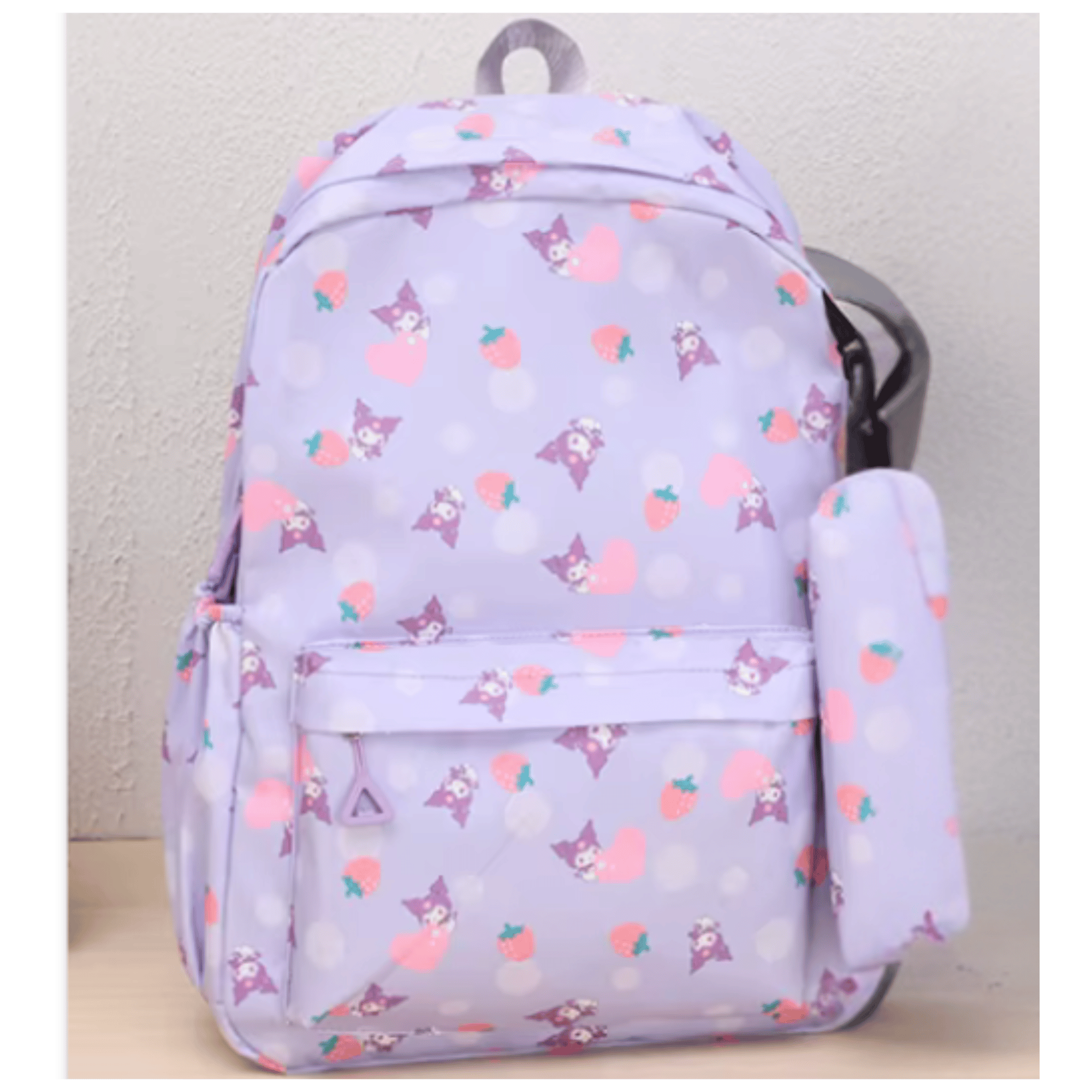 MOCHILA KUROMI ESCOLAR 44CM SANRIO ESTILO KAWAII PURPLE - 3