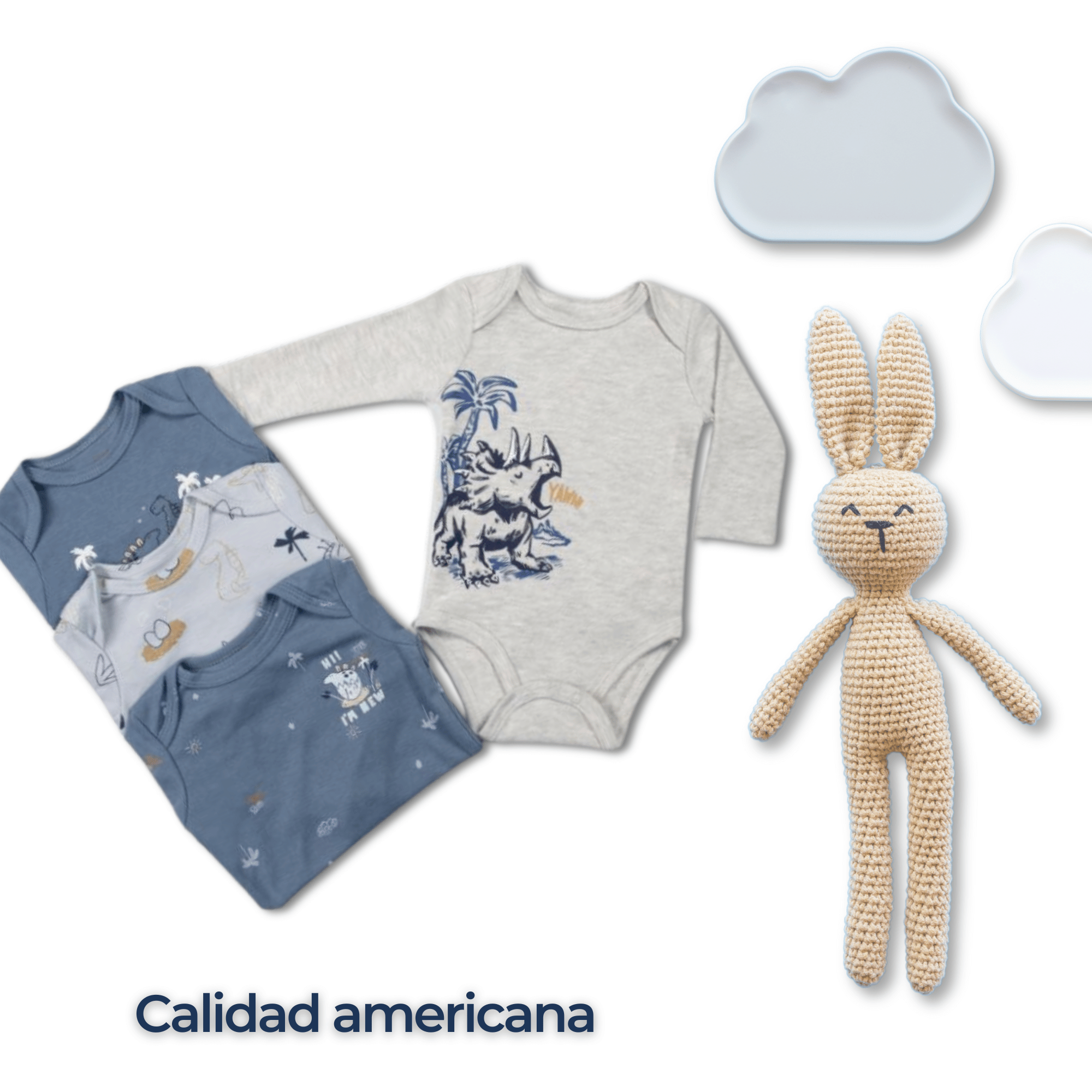 PACK 4 BODYS BEBÉ NIÑO MANGA LARGA TEDMIMAK ALGODÓN MINI EXPLORERS - 6