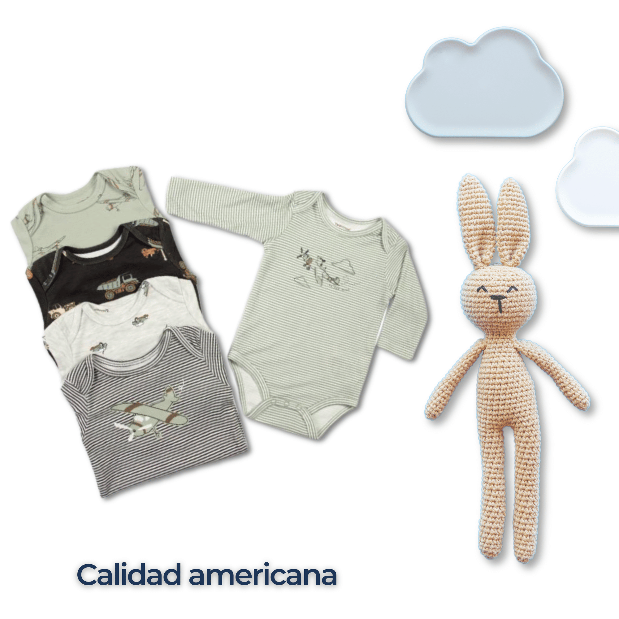 PACK 5 BODYS BEBÉ NIÑO MANGA LARGA TEDMIMAK ALGODÓN ADVENTURE PLANES - 6