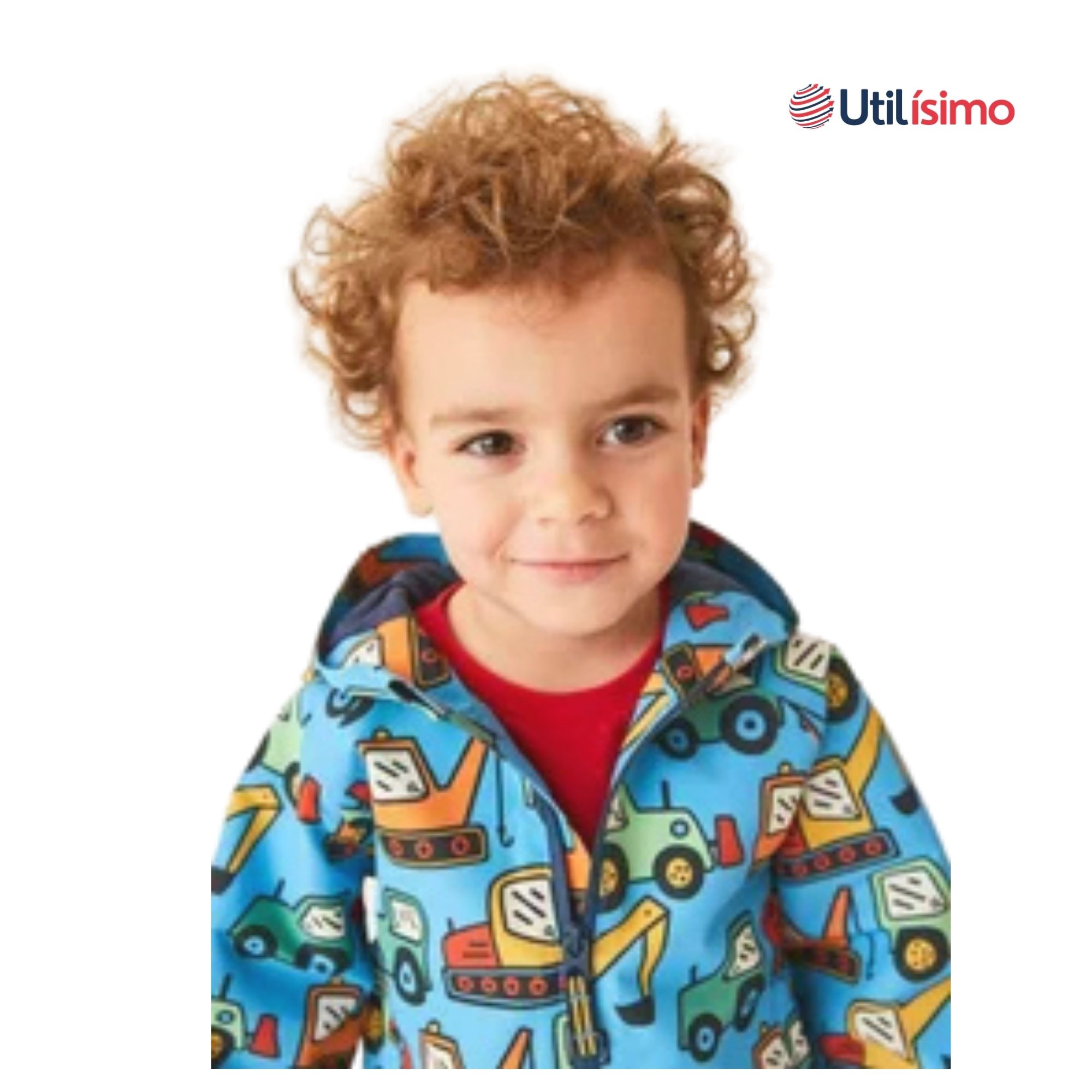 CORTAVIENTO IMPERMEABLE CHAQUETA ESTAMPADO NIÑO Y BEBÉ JUMP KIDS BLUE MACHINES - 5