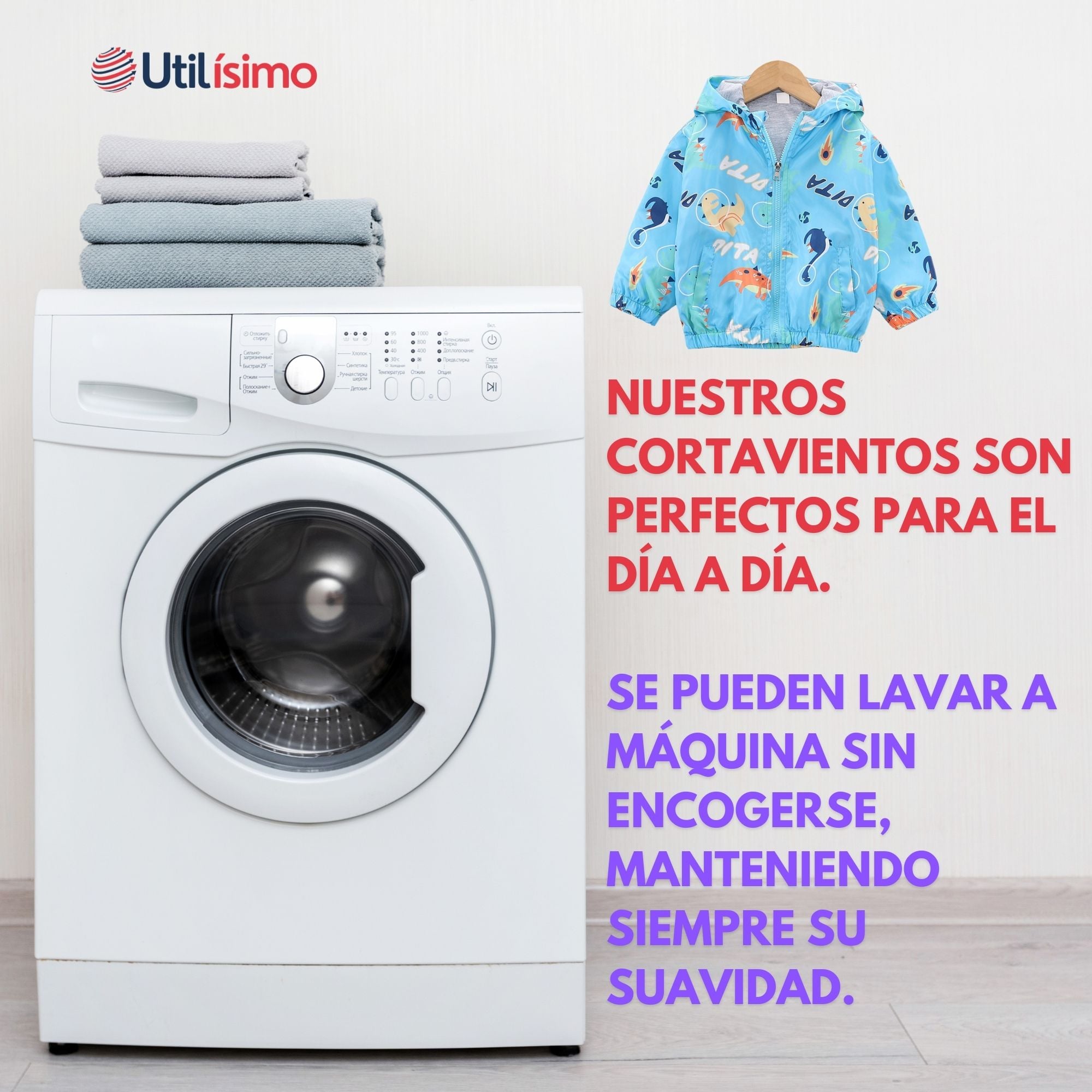 CORTAVIENTO IMPERMEABLE CHAQUETA ESTAMPADO NIÑO Y BEBÉ JUMP KIDS DITA BLUE - 8