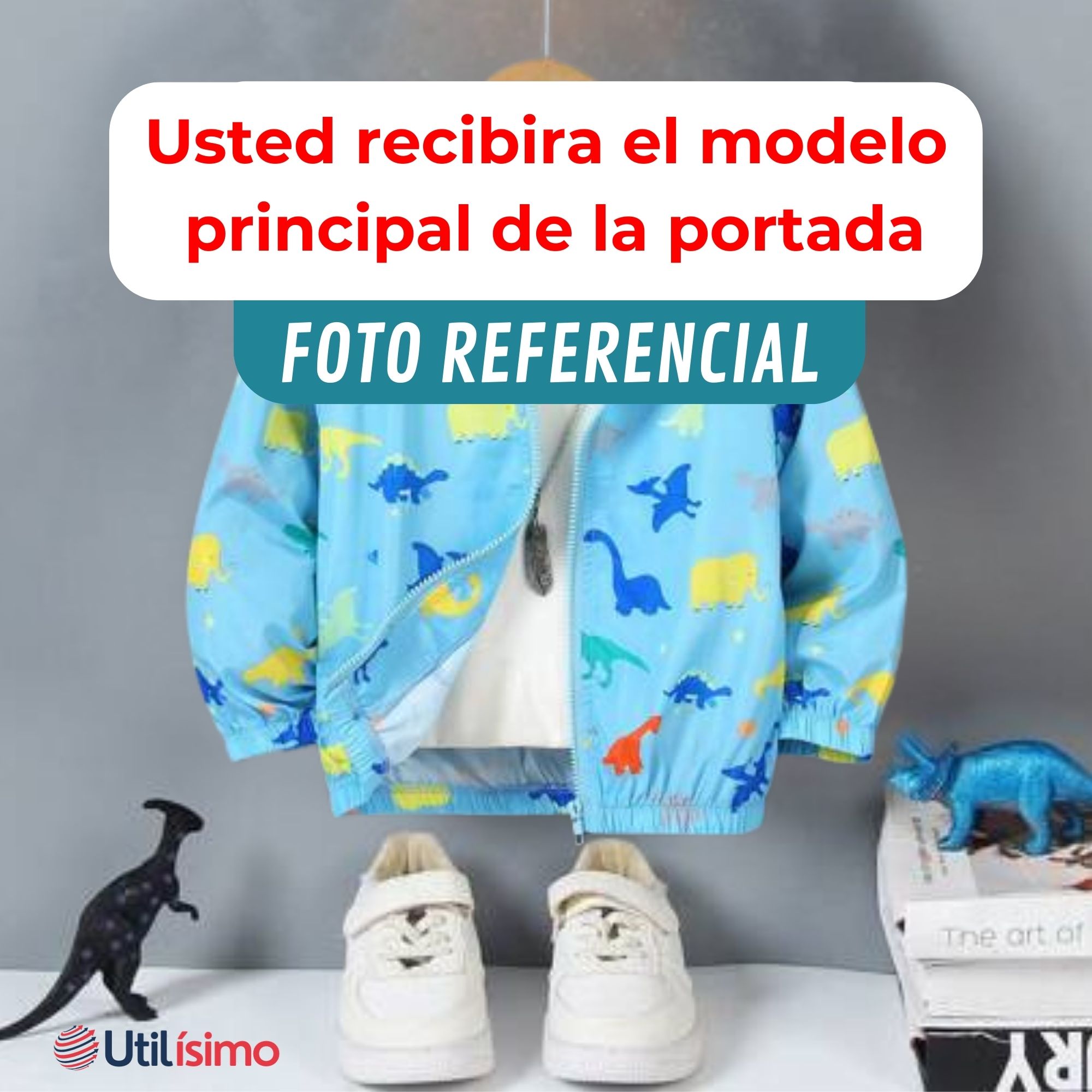CORTAVIENTO IMPERMEABLE CHAQUETA ESTAMPADO NIÑO Y BEBÉ JUMP KIDS BLUE SURTIDOS - 6