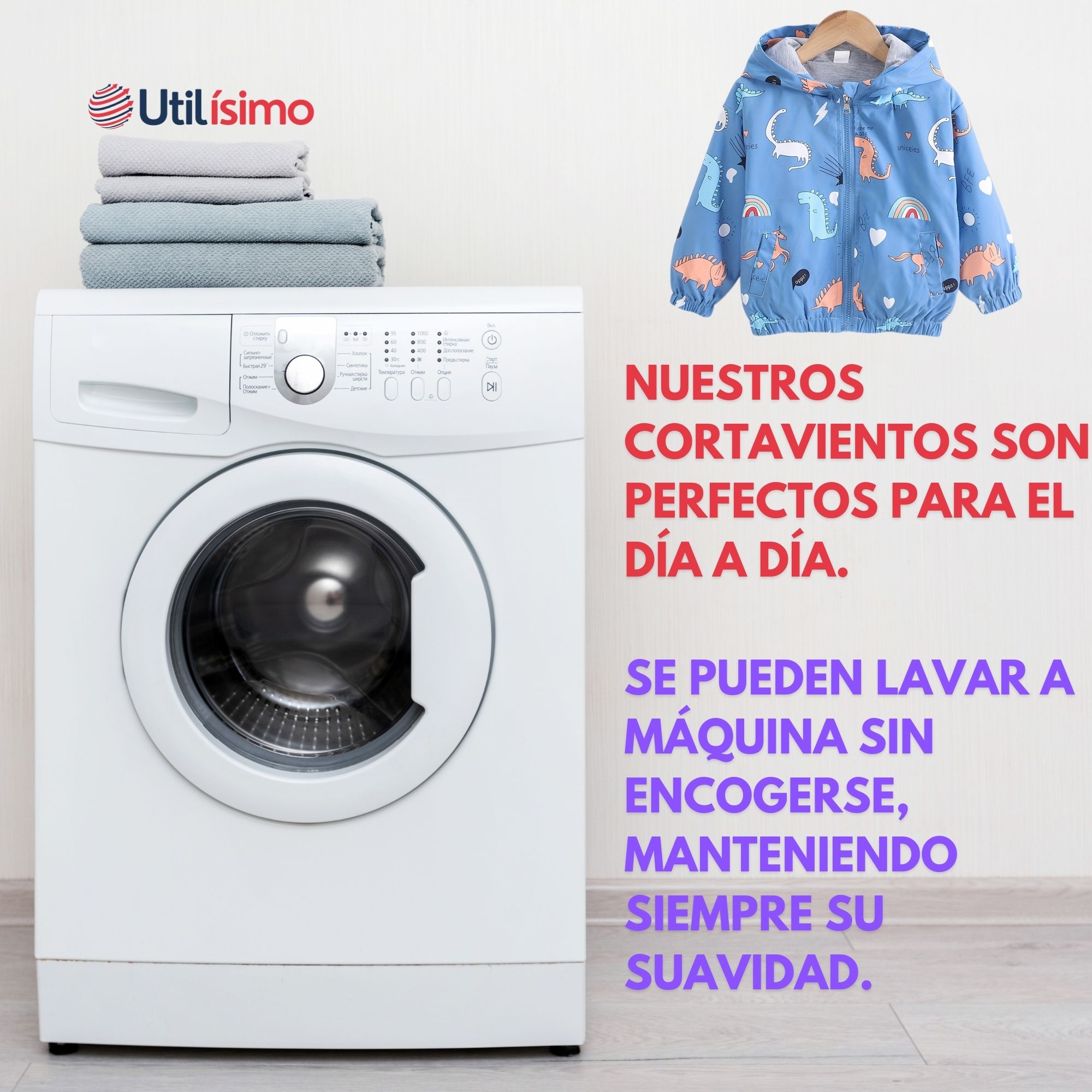 CORTAVIENTO IMPERMEABLE CHAQUETA ESTAMPADO NIÑO Y BEBÉ JUMP KIDS BLUE SURTIDOS - 7