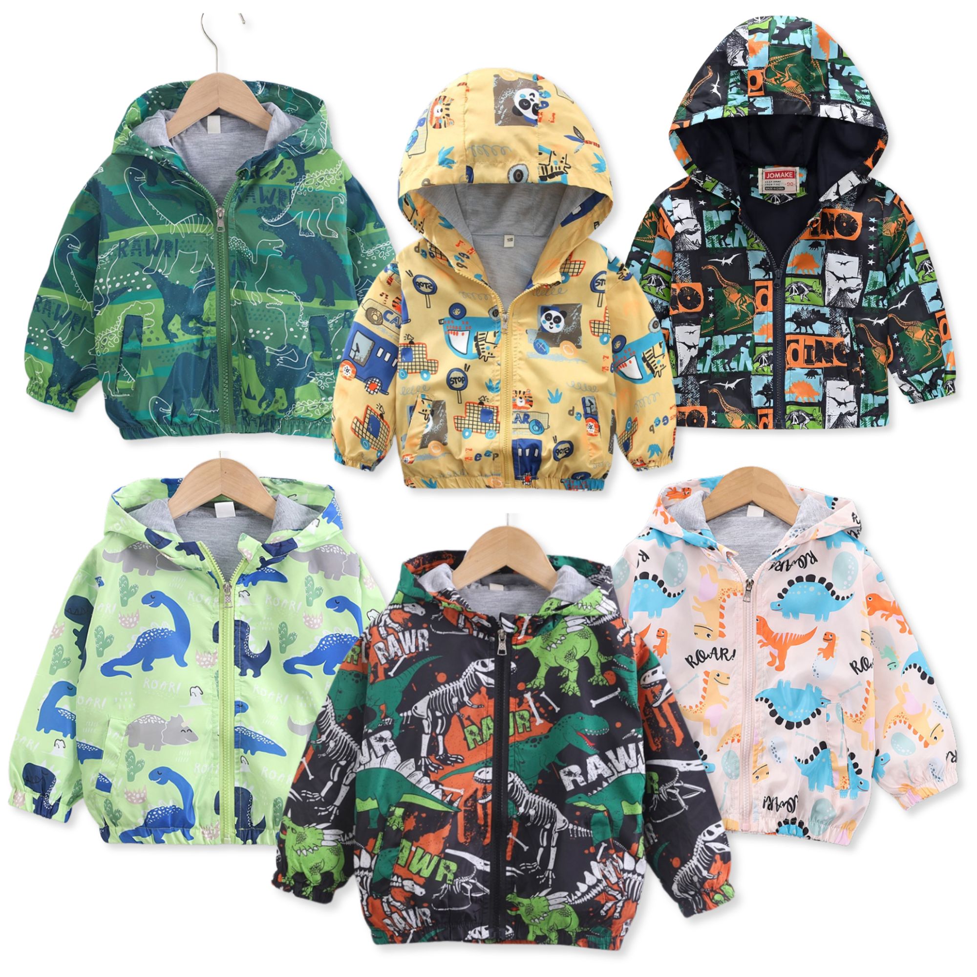 CORTAVIENTO IMPERMEABLE CHAQUETA ESTAMPADO NIÑO Y BEBÉ JUMP KIDS GREEN SURTIDOS - 1