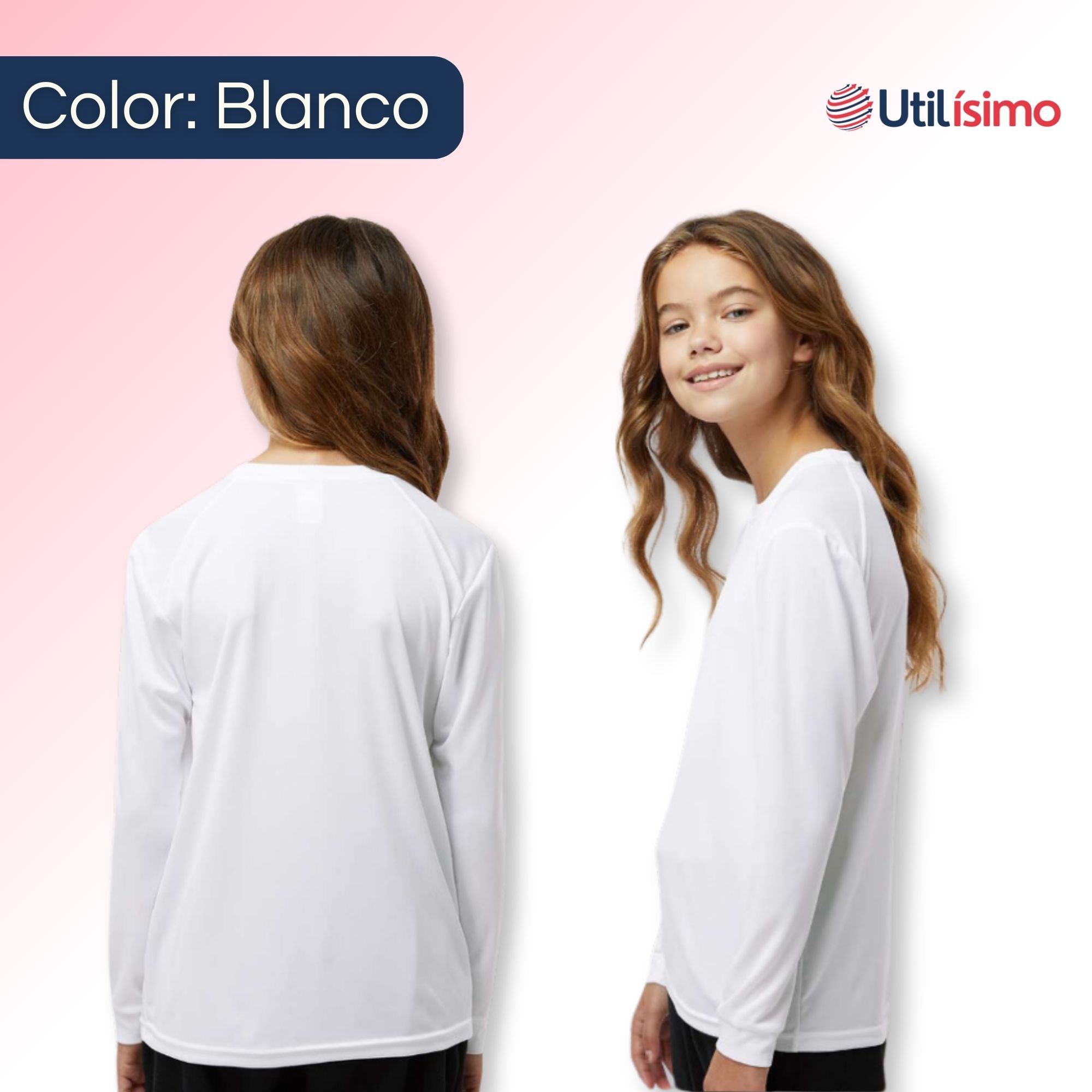 CAMISETA POLAR PRIMERA CAPA INVIERNO NIÑA WHITE - 2