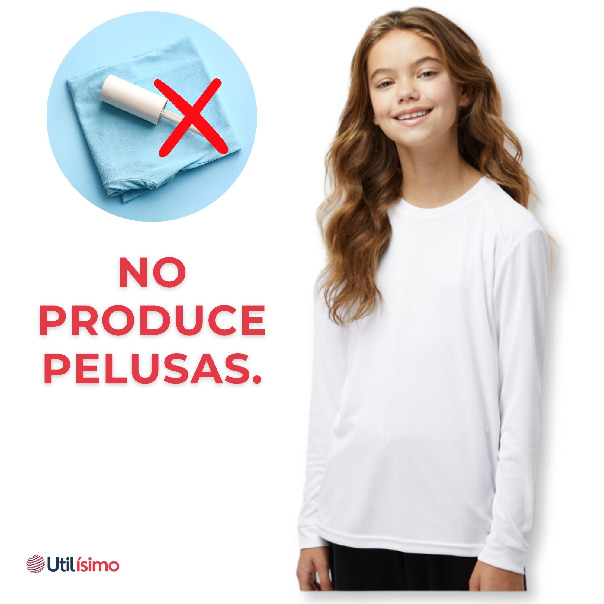 CAMISETA POLAR PRIMERA CAPA INVIERNO NIÑA WHITE - 6