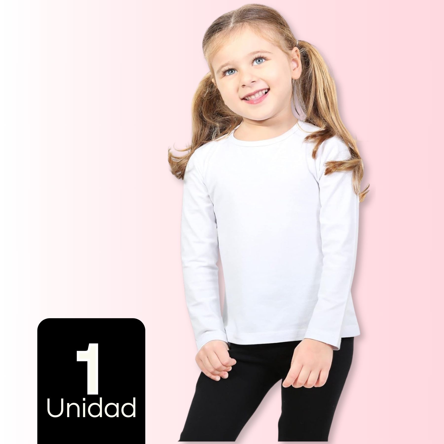 CAMISETA POLAR PRIMERA CAPA INVIERNO NIÑA - 1