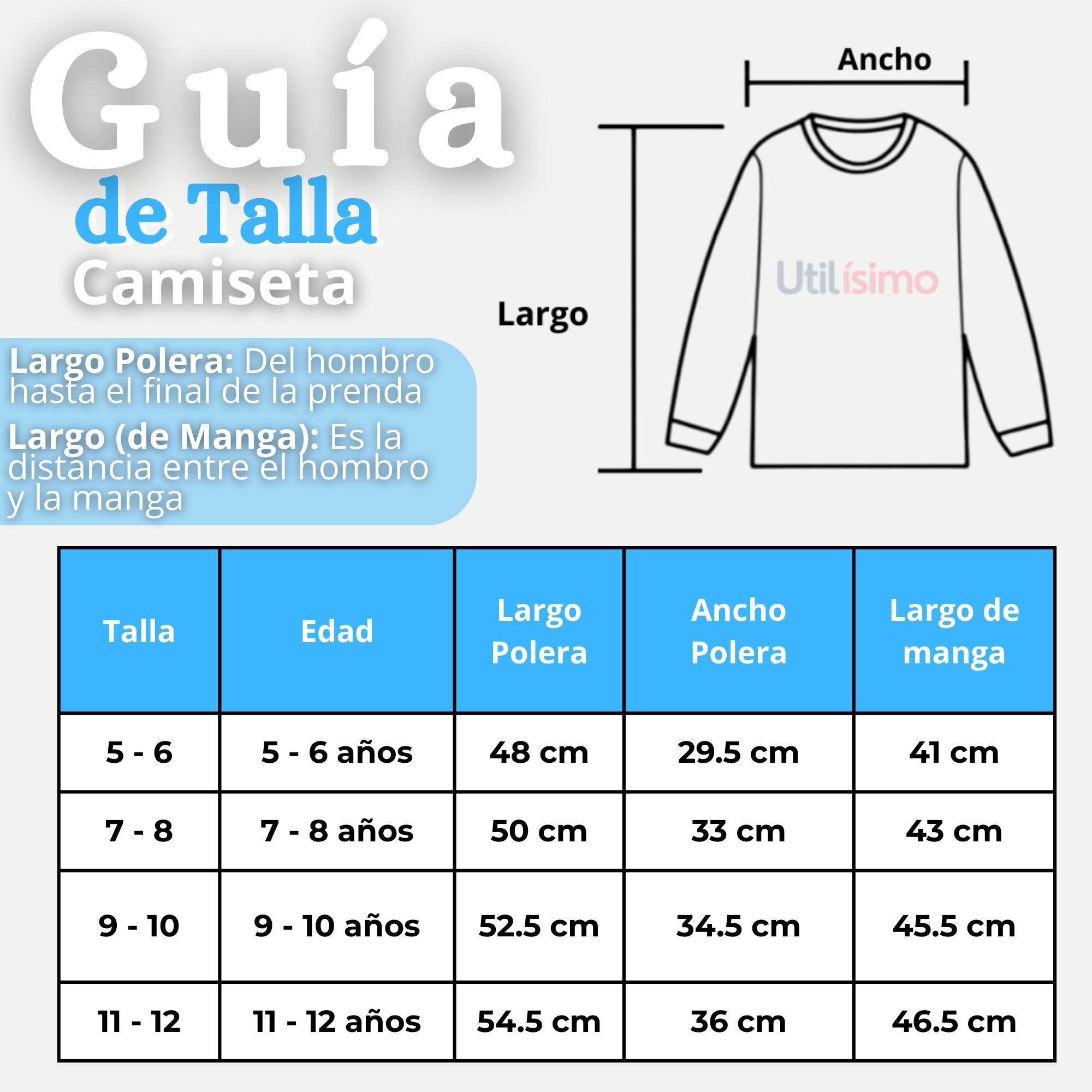 CAMISETA ALGODÓN MANGA LARGA POLERA NIÑA PRIMERA CAPA CUELLO REDONDO BLANCO NEGRA - 3