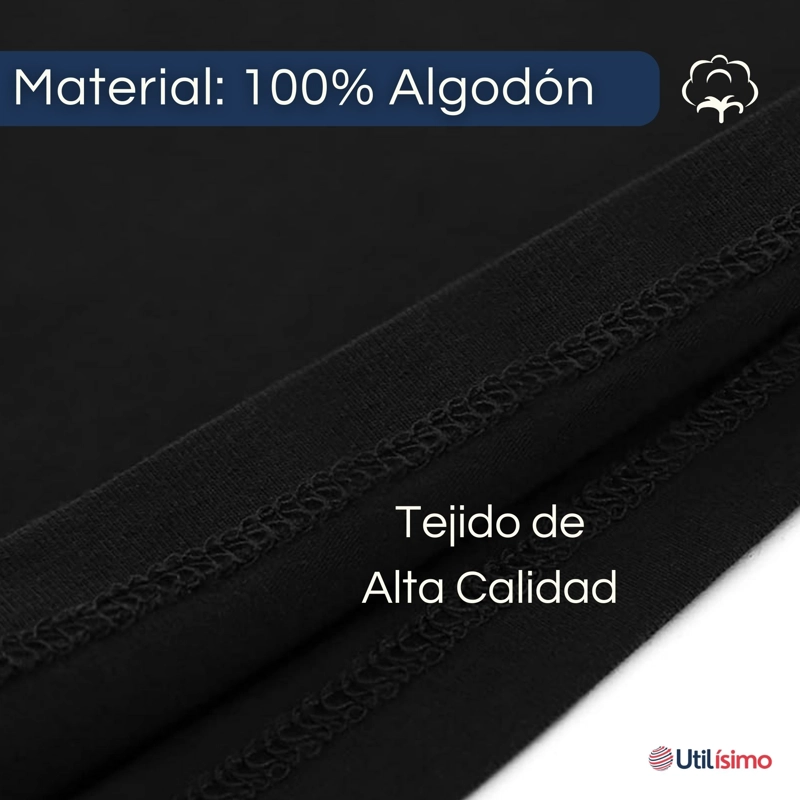 PACK 6 CAMISETAS ALGODÓN MANGA LARGA POLERA NIÑA PRIMERA CAPA CUELLO REDONDO BLANCO NEGRA - 7