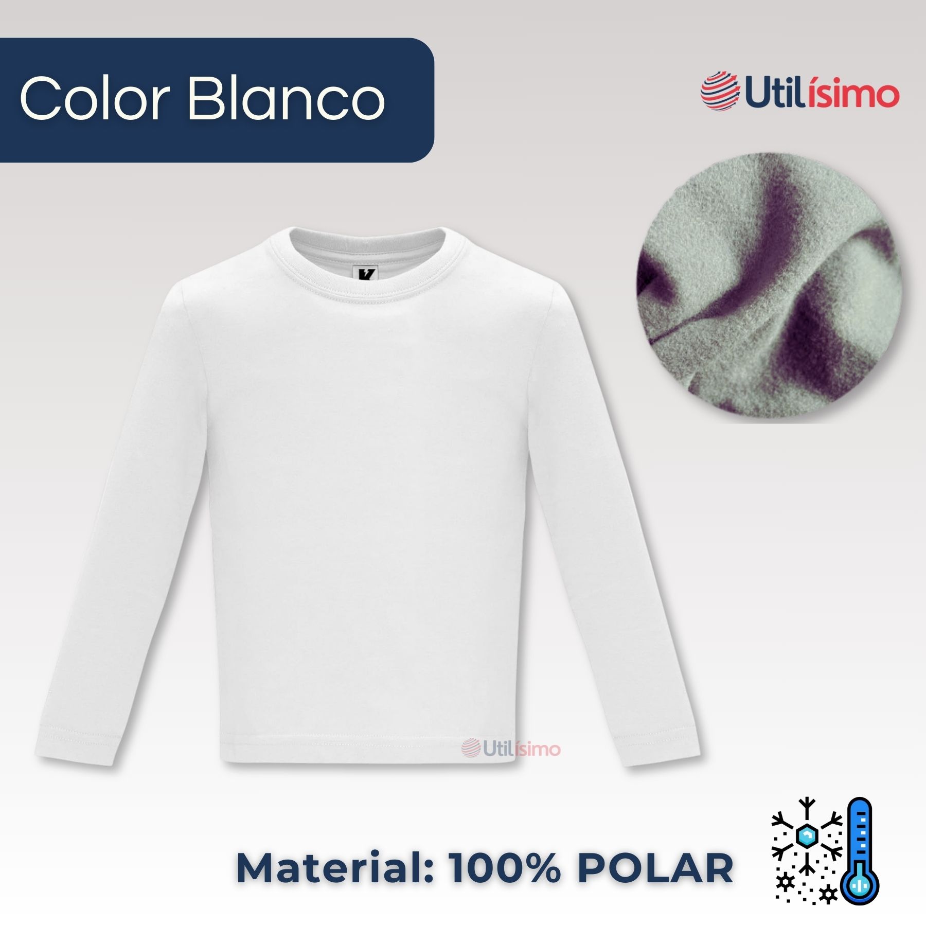 PACK 3 CAMISETAS POLAR PRIMERA CAPA POLERAS INVIERNO NIÑO - 2