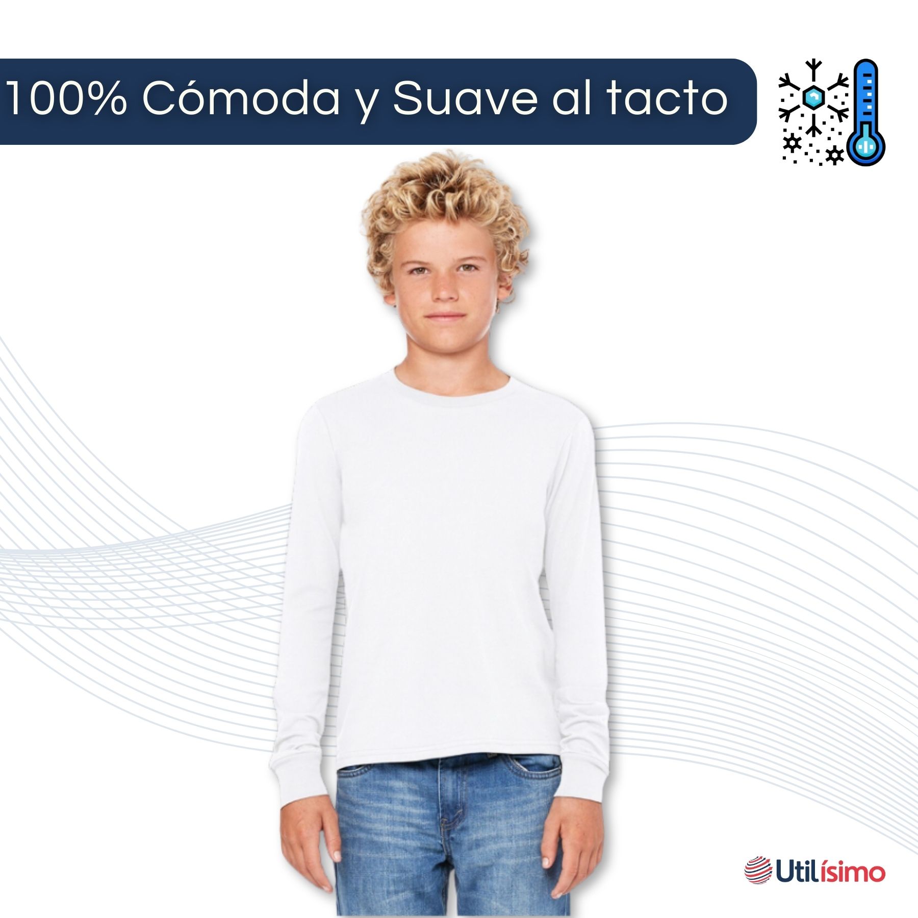 PACK 3 CAMISETAS POLERA POLAR NIÑO PRIMERA CAPA COLORES SURTIDOS - 5