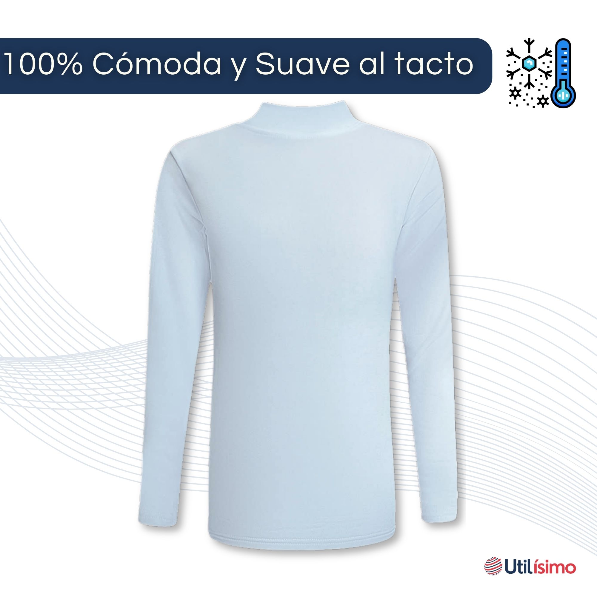 PACK 3 CAMISETAS POLERA BEATLE POLAR NIÑO PRIMERA CAPA SURTIDO CUELLO ALTO - 5