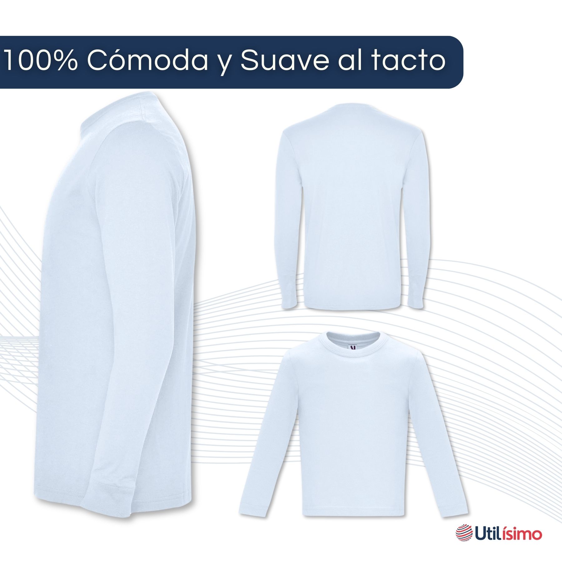 PACK 3 CAMISETAS ALGODÓN PRIMERA CAPA NIÑO INVIERNO BLANCO Y NEGRO - 5